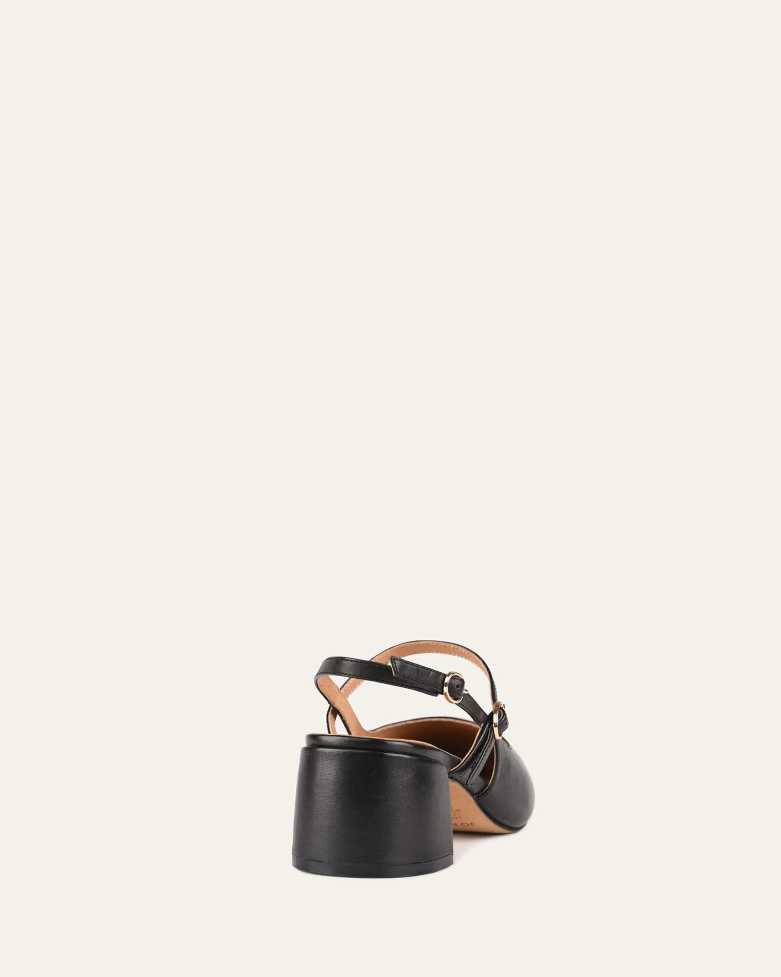 JENNA LOW HEELS BLACK LEATHER - Image 5