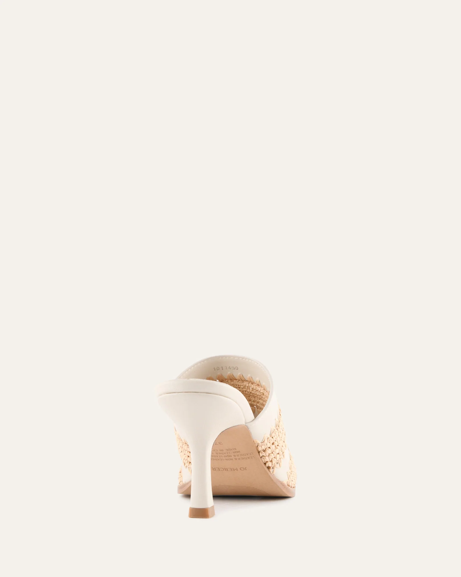 KEATING MID HEEL SANDALS OFF WHITE LEATHER - Image 5