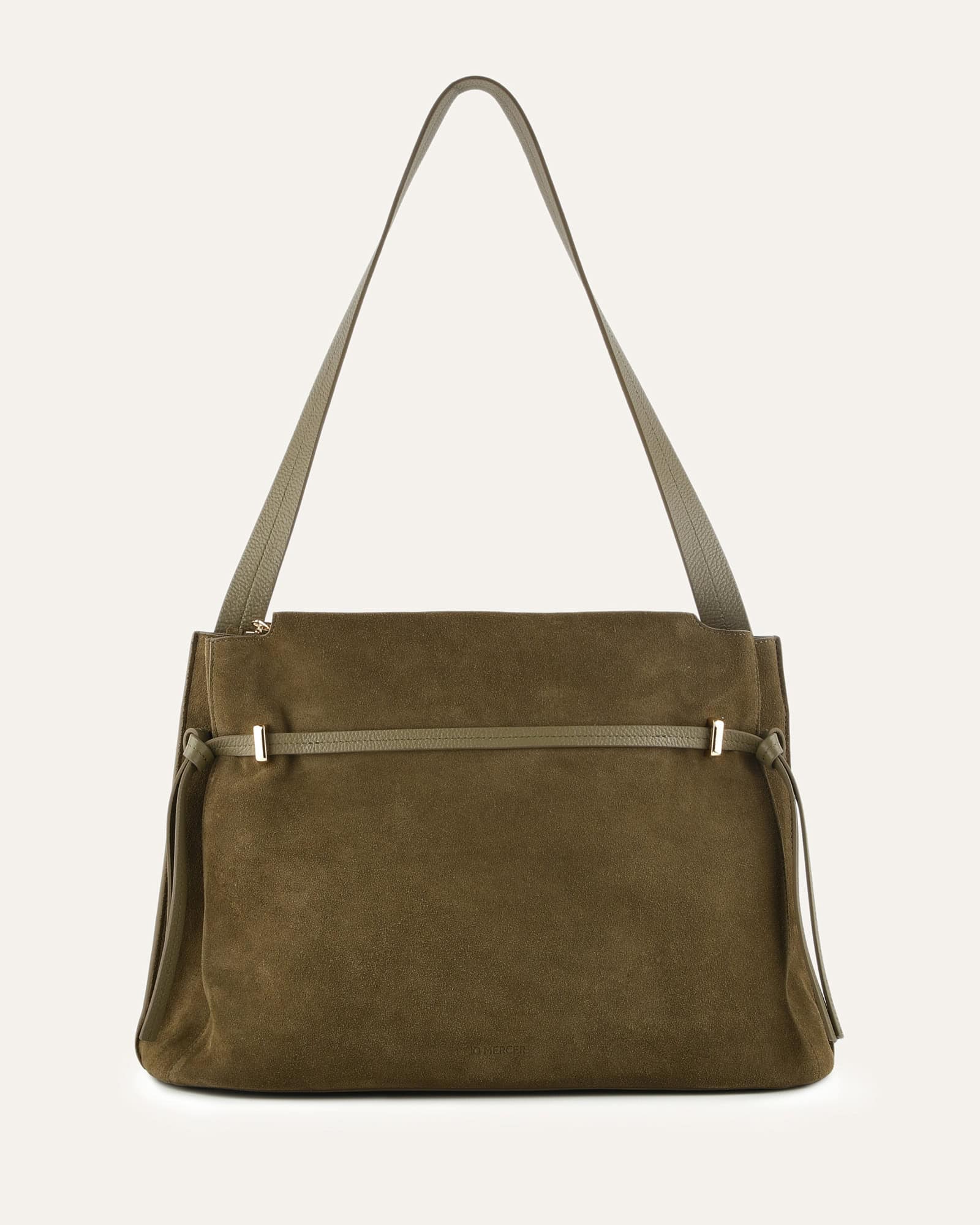 KORA TOTE BAG OLIVE SUEDE