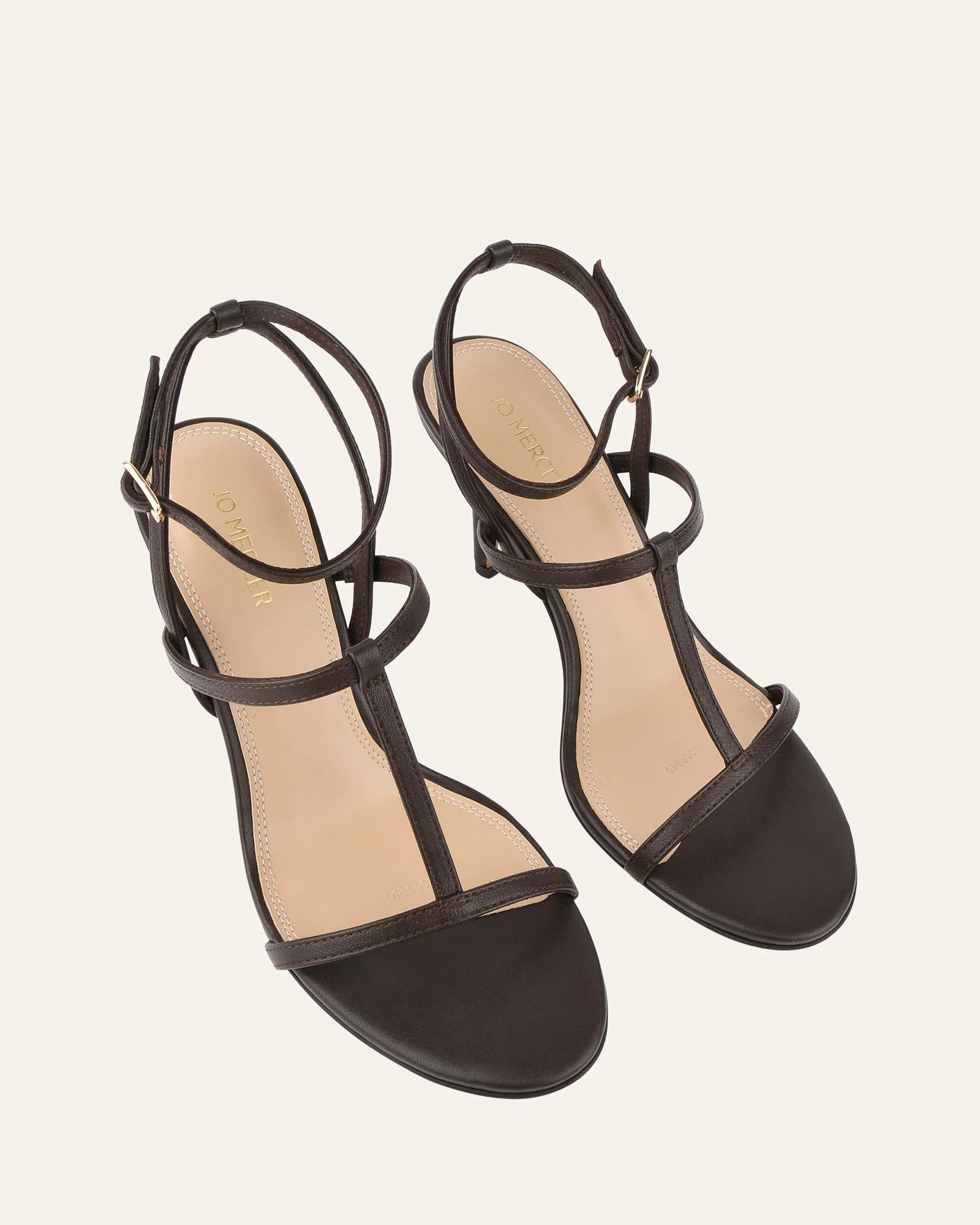 LACEY HIGH HEEL SANDALS CACAO LEATHER - Image 4
