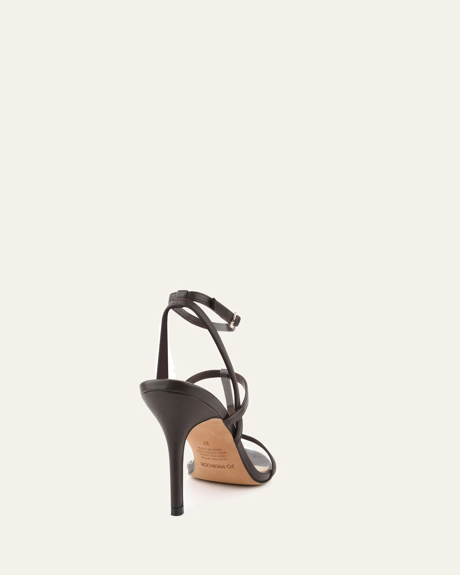 LACEY HIGH HEEL SANDALS CACAO LEATHER - Image 6