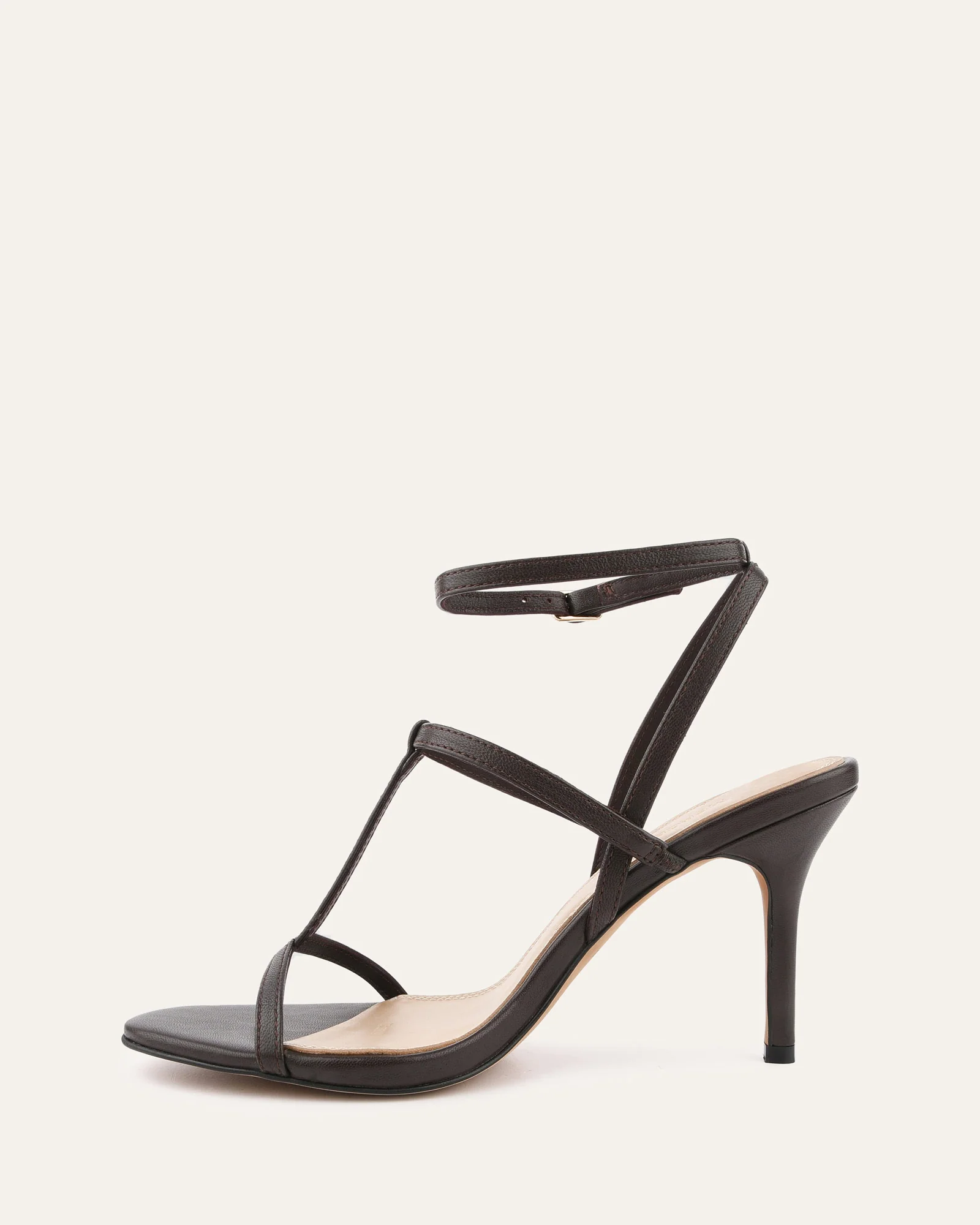 LACEY HIGH HEEL SANDALS CACAO LEATHER - Image 7