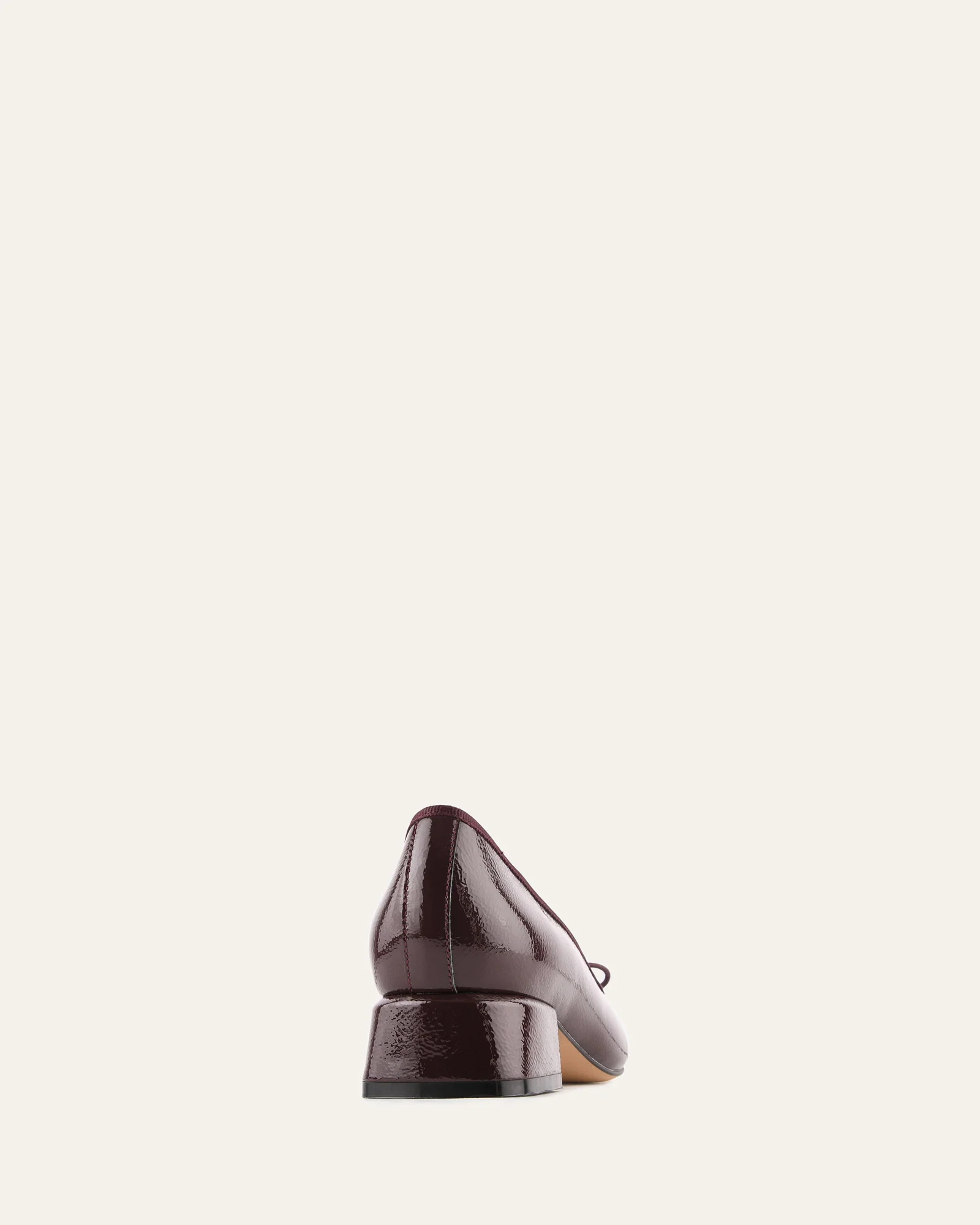 LARA LOW HEELS MERLOT CRINKLE PATENT - Image 5