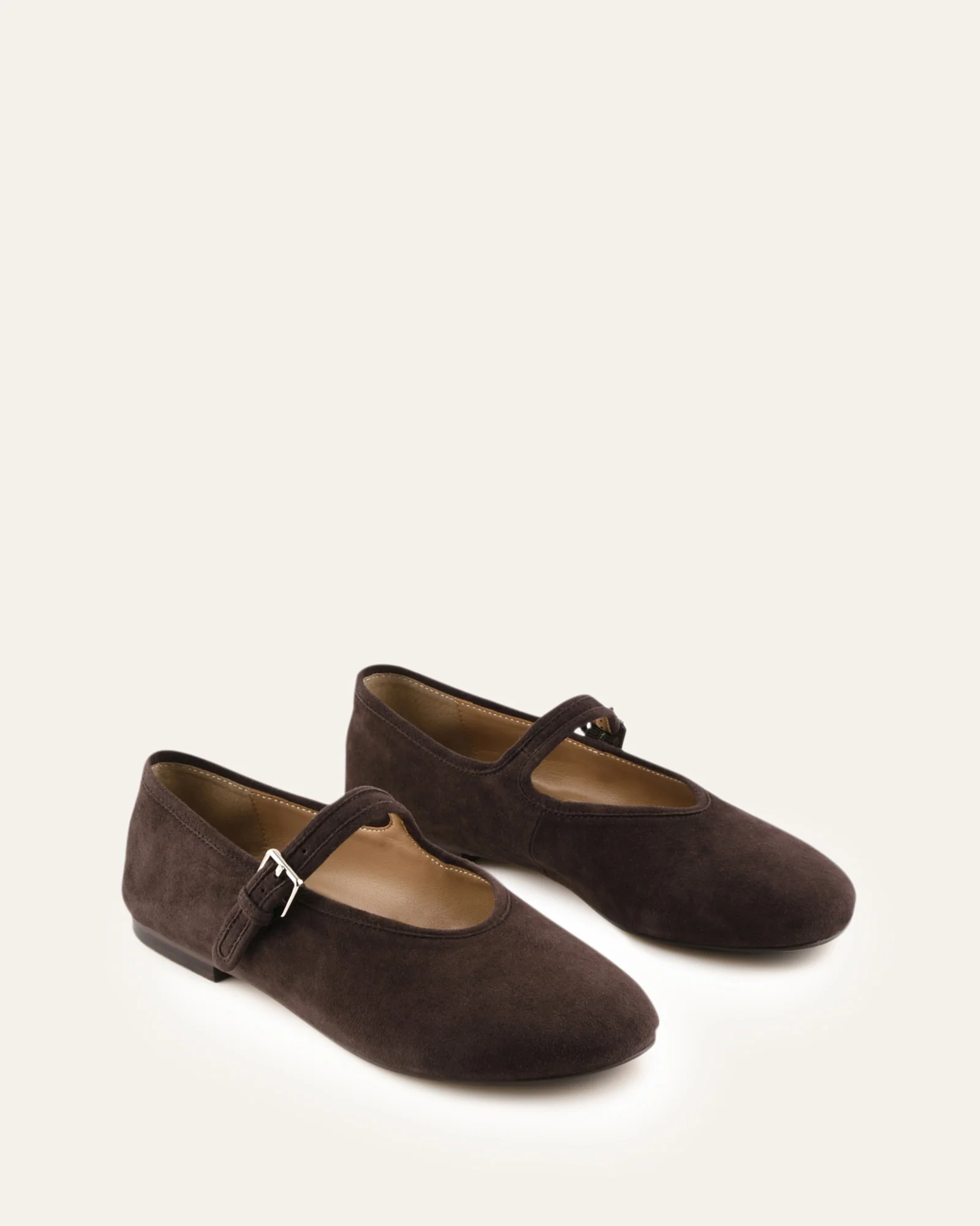 LENNY CASUAL FLATS BITTER CHOC SUEDE - Image 3