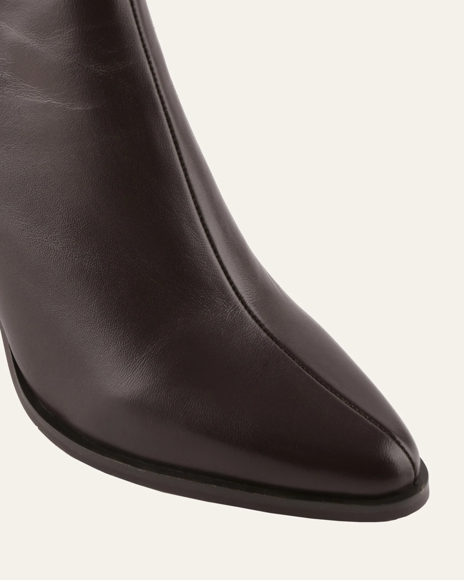 LEVI HIGH ANKLE BOOTS BITTER CHOC LEATHER - Image 4