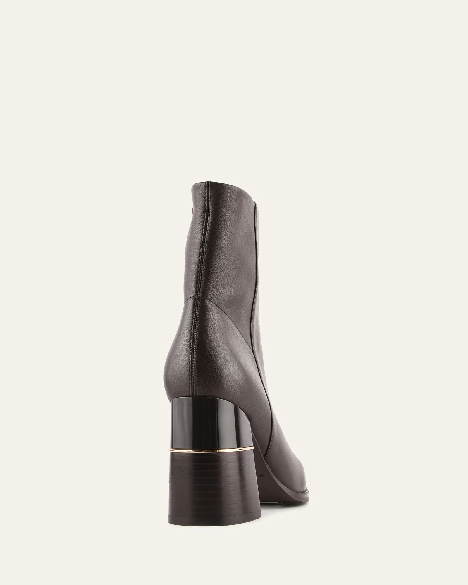 LEVI HIGH ANKLE BOOTS BITTER CHOC LEATHER - Image 5
