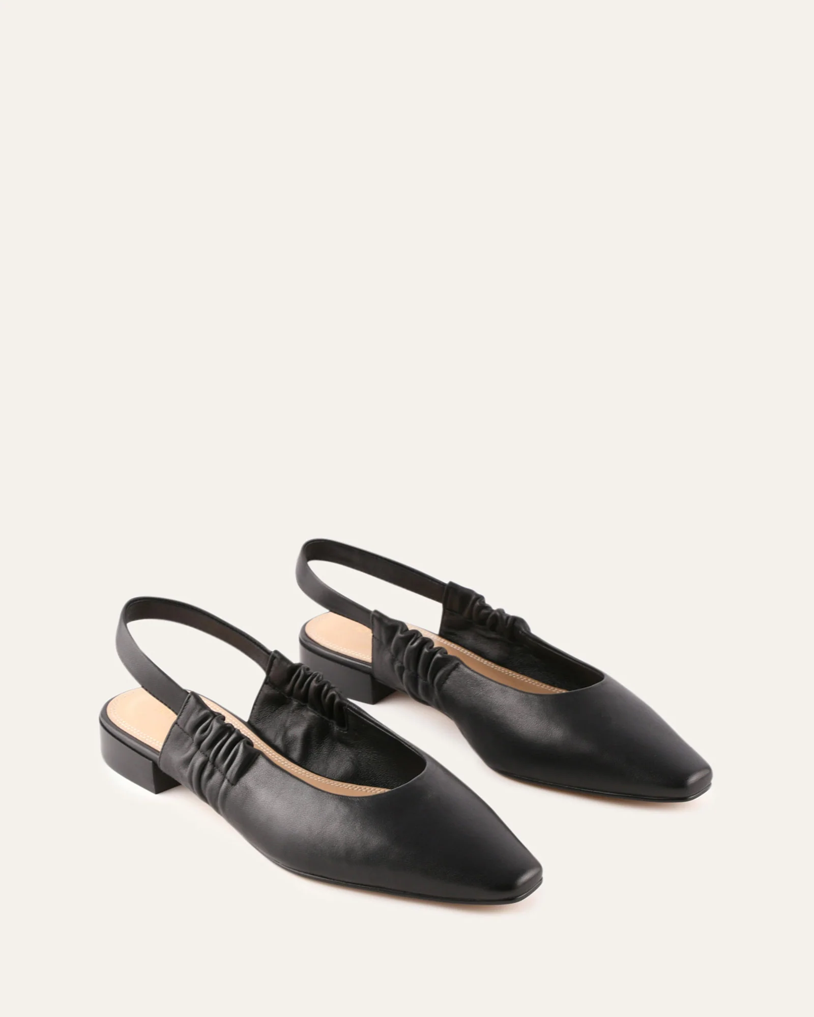 LOGAN DRESS FLATS BLACK LEATHER - Image 4