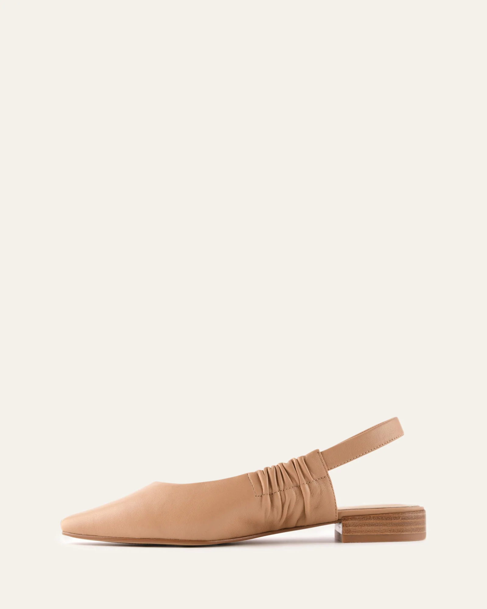 LOGAN DRESS FLATS TAN LEATHER - Image 5