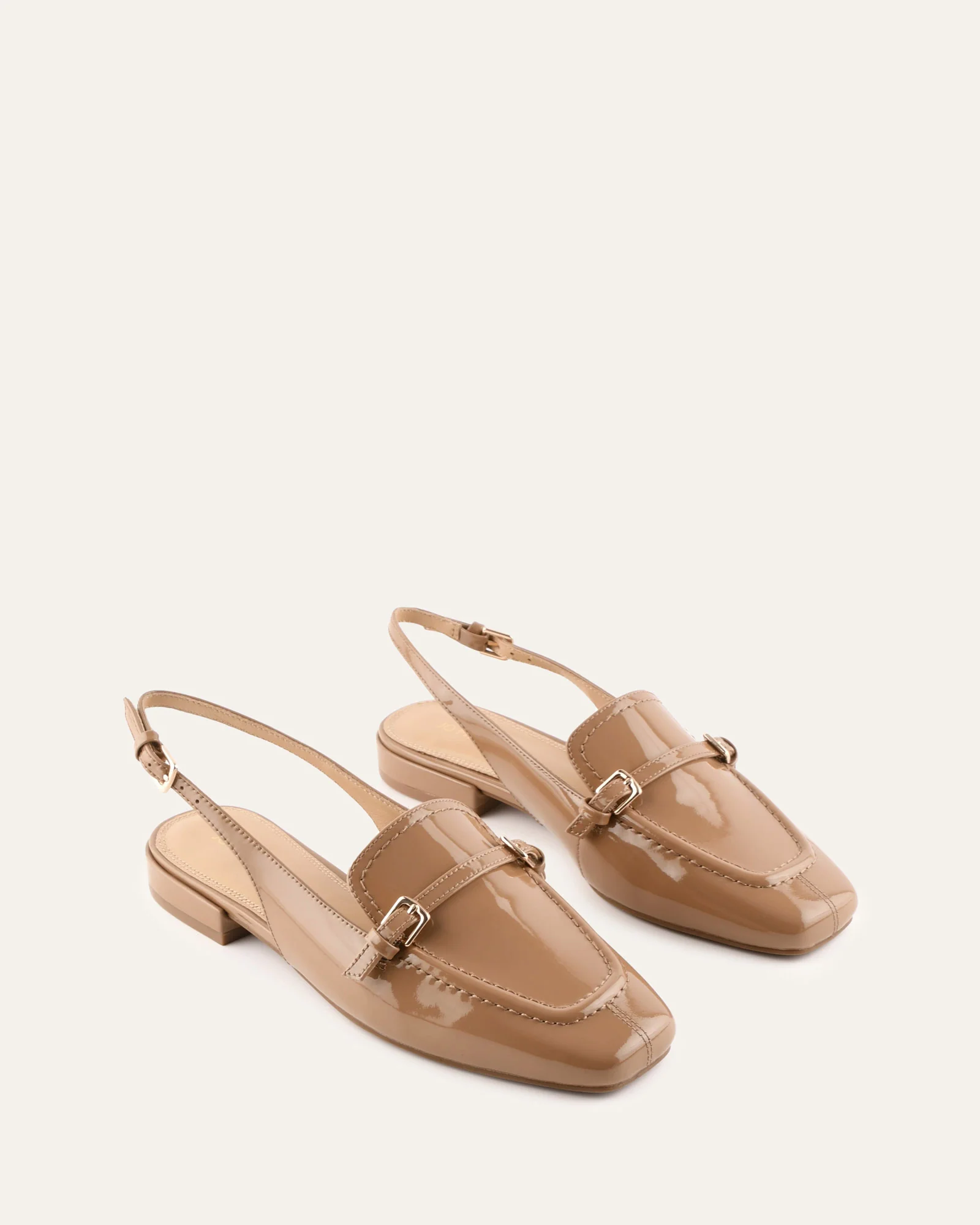 LYON DRESS FLATS SEPIA PATENT - Image 2