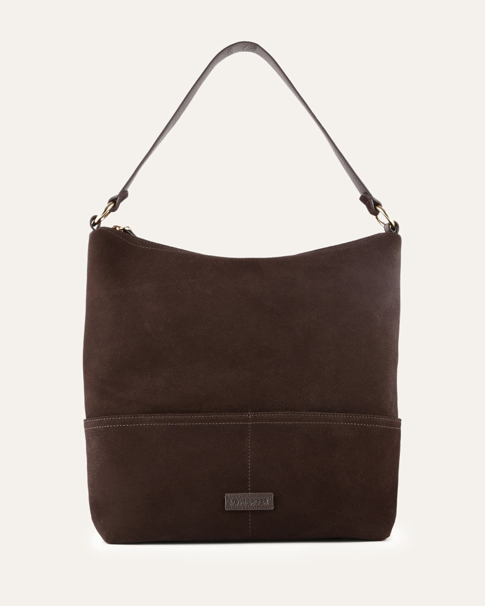 MICAH SHOULDER BAG BITTER CHOC SUEDE