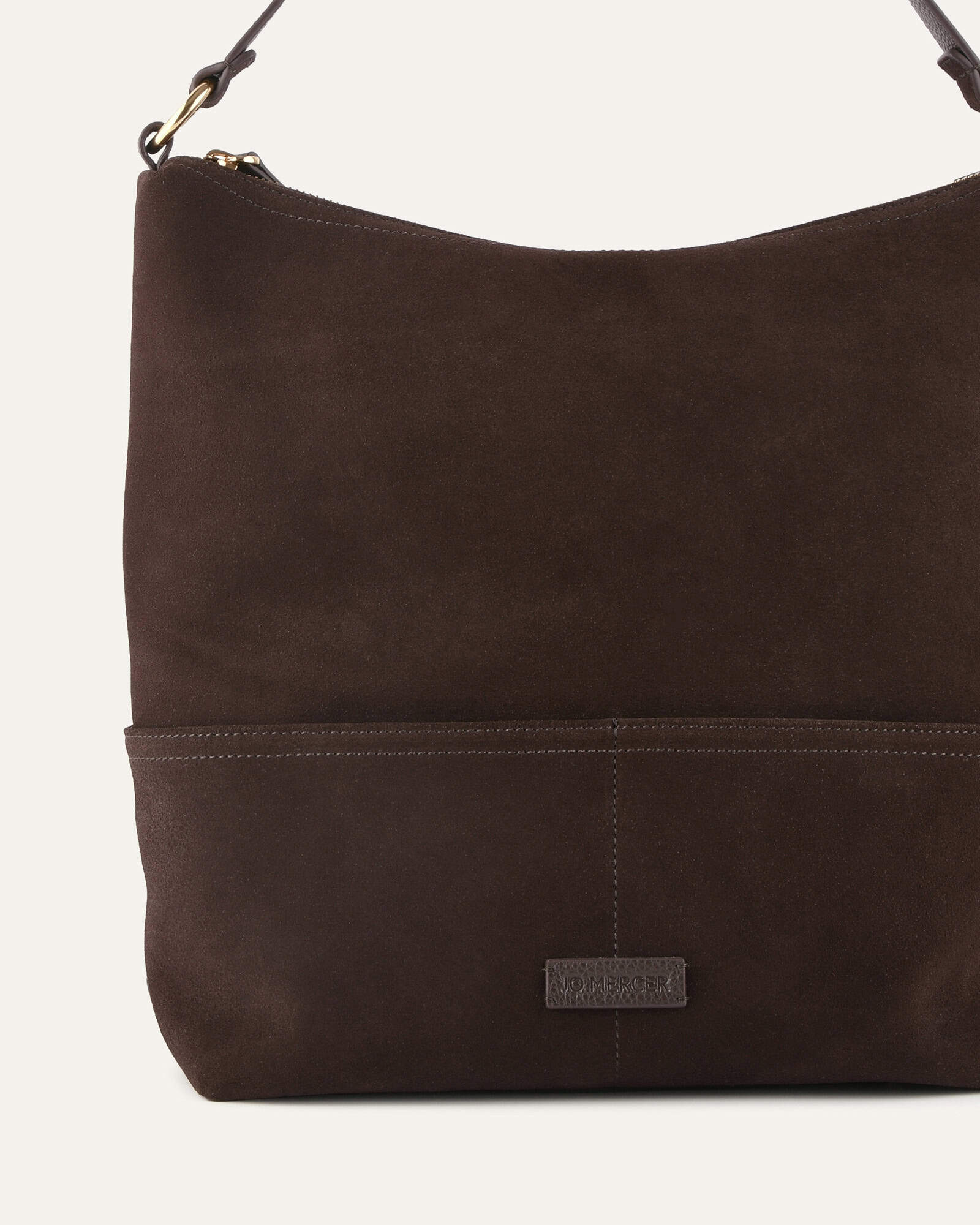 MICAH SHOULDER BAG BITTER CHOC SUEDE - Image 3