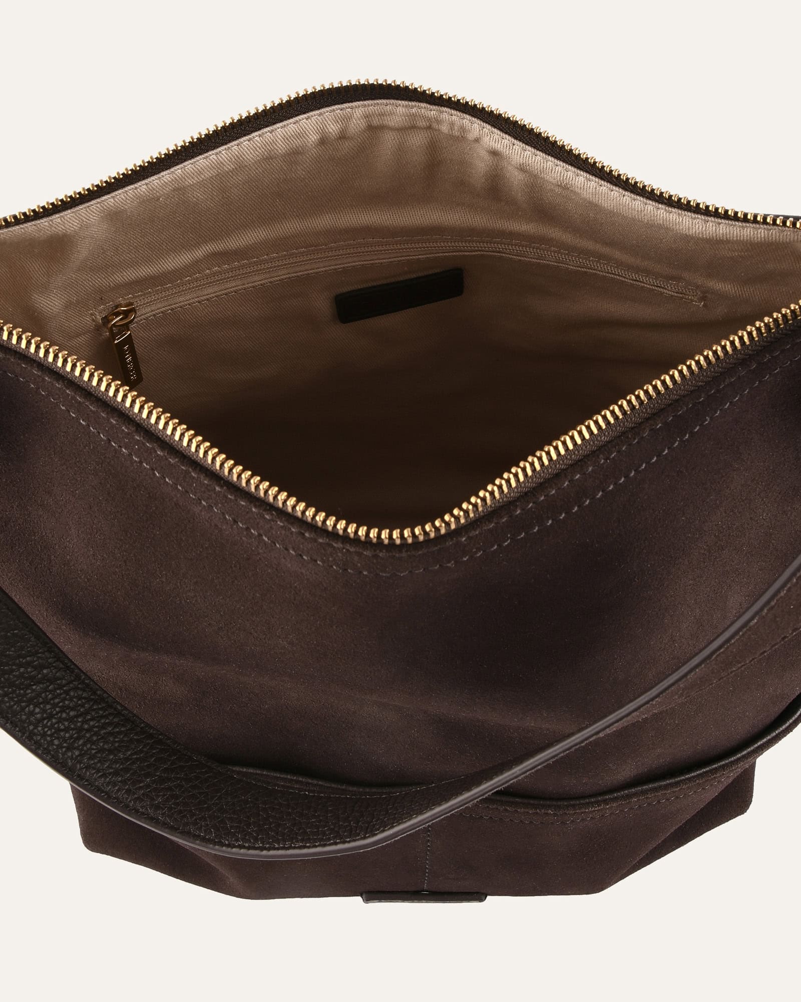 MICAH SHOULDER BAG BITTER CHOC SUEDE - Image 5