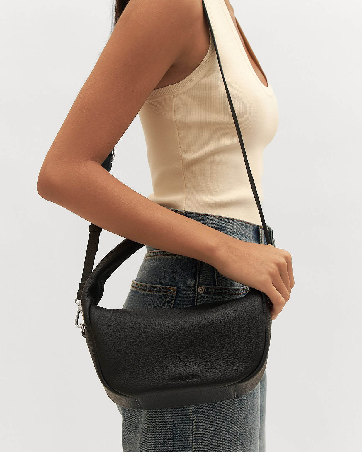 MOLLY CROSSBODY BAG BLACK LEATHER - Image 6