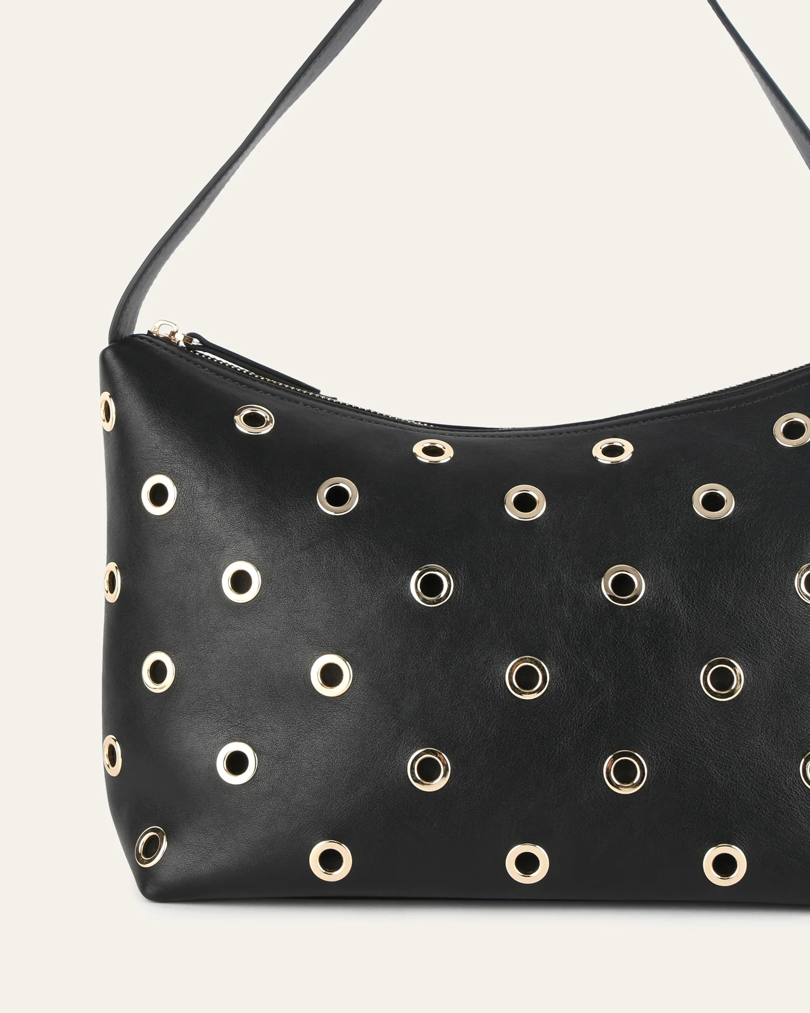 MORRIS SHOULDER BAG BLACK LEATHER - Image 3
