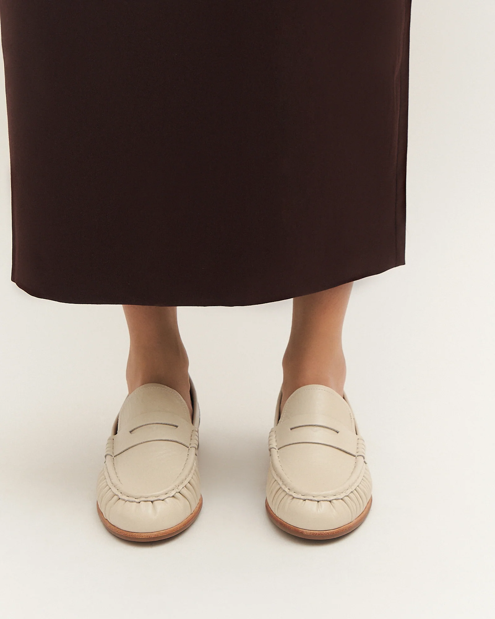 MYRTLE LOAFERS OFF WHITE LEATHER - Image 7