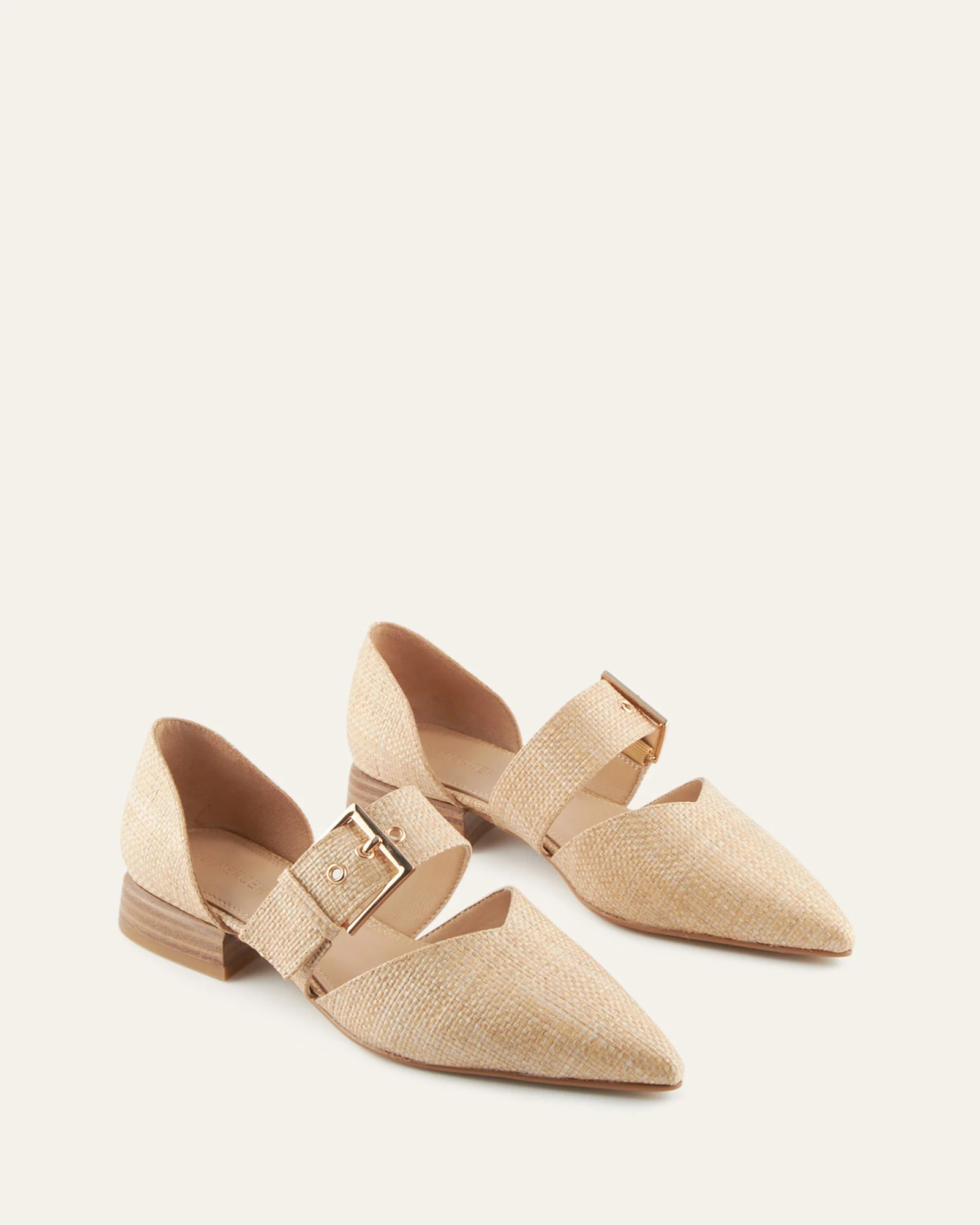 NEELA DRESS FLATS TAN RAFFIA - Image 2