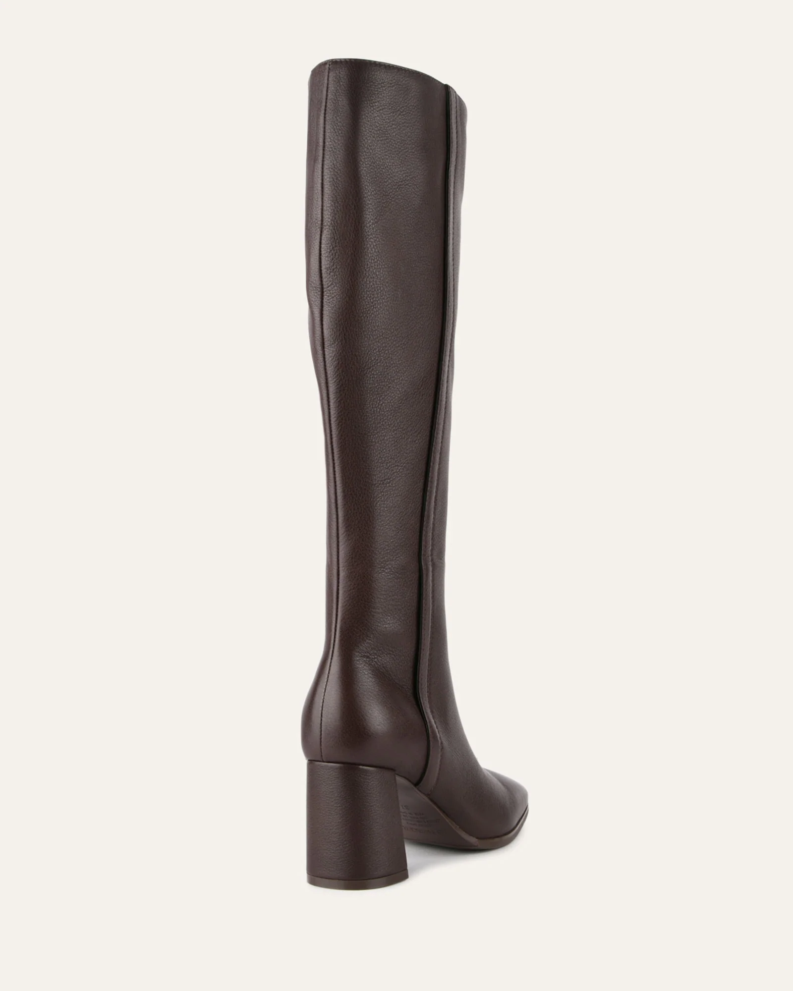 NELLIE KNEE BOOTS BITTER CHOC LEATHER - Image 5