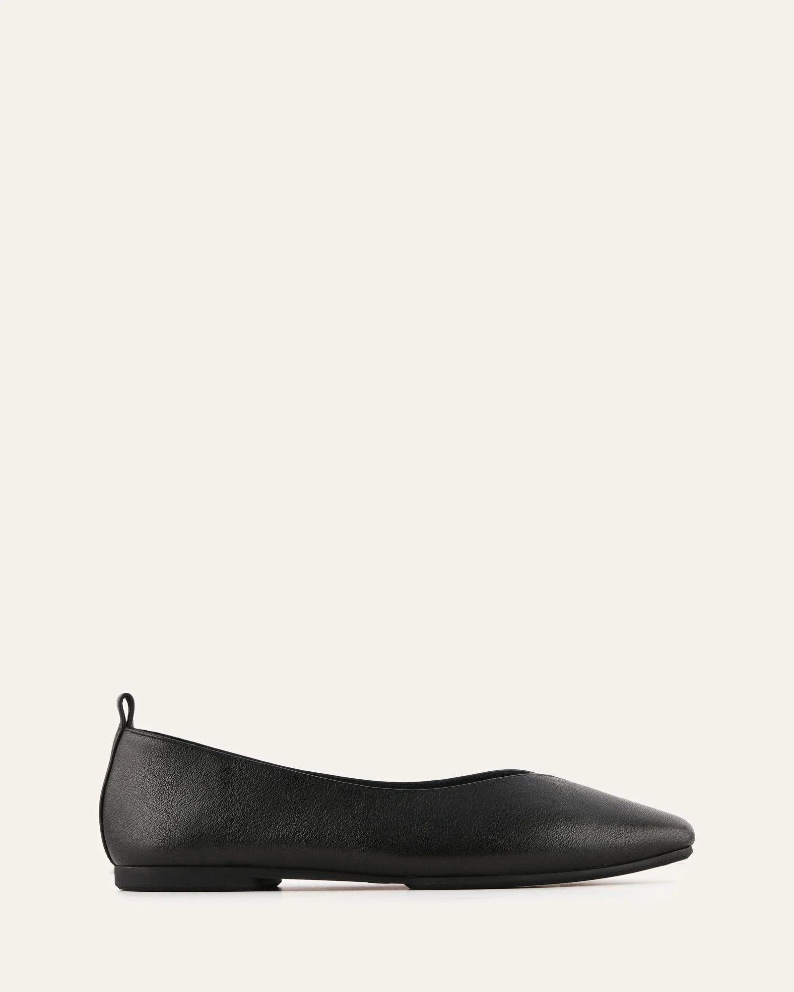 NICO CASUAL FLATS BLACK LEATHER