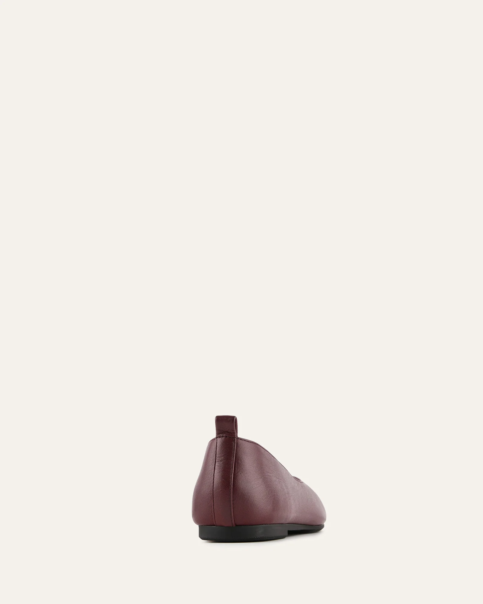 NICO CASUAL FLATS MERLOT LEATHER - Image 4