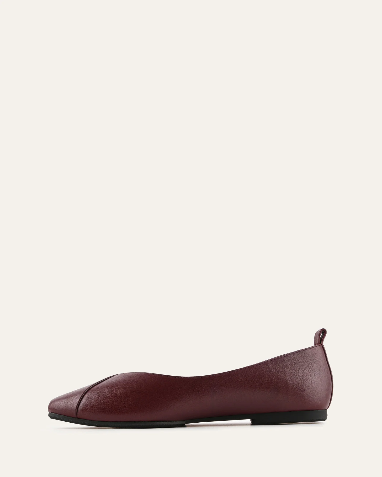 NICO CASUAL FLATS MERLOT LEATHER - Image 5