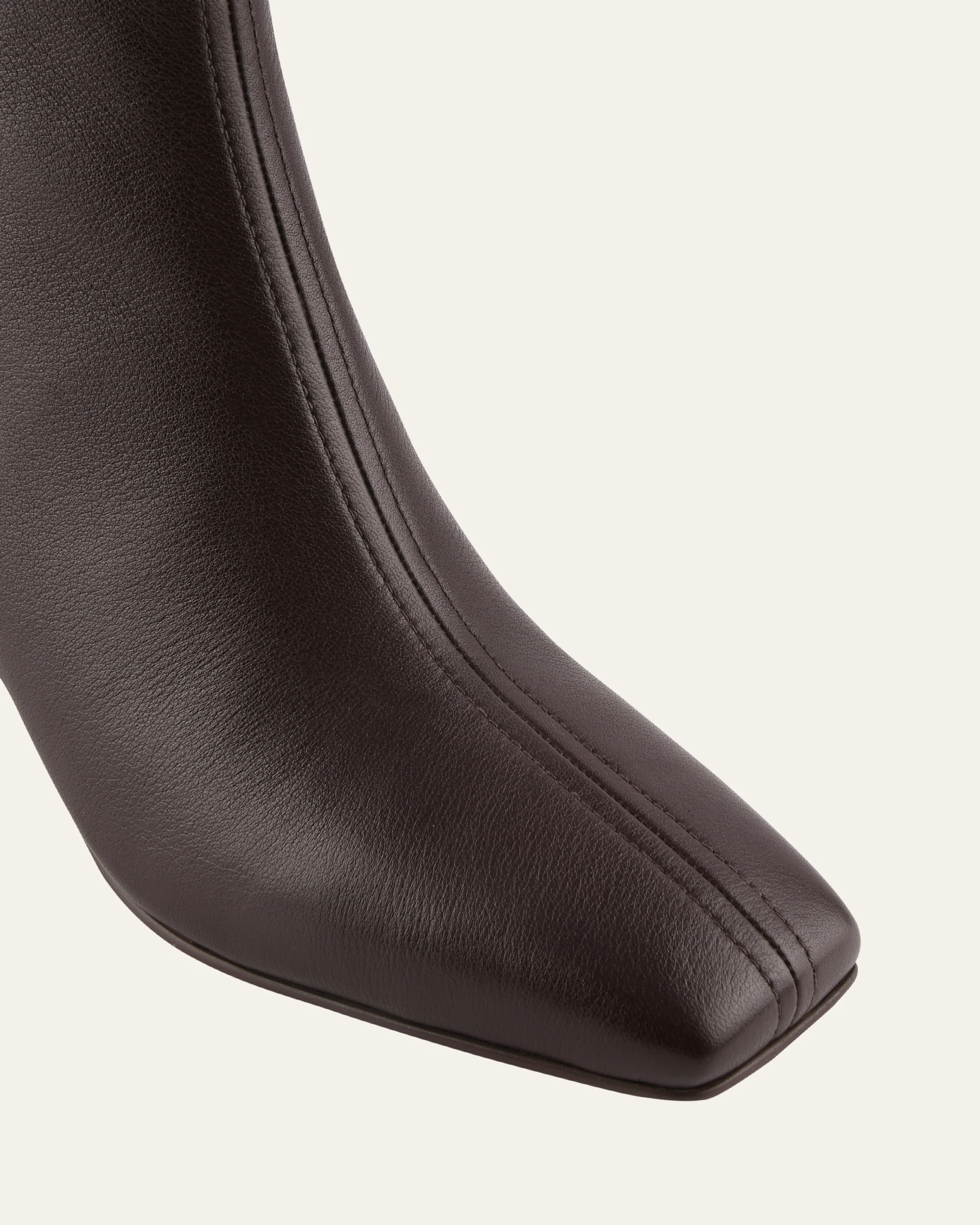 NORI MID ANKLE BOOTS BITTER CHOC LEATHER - Image 4
