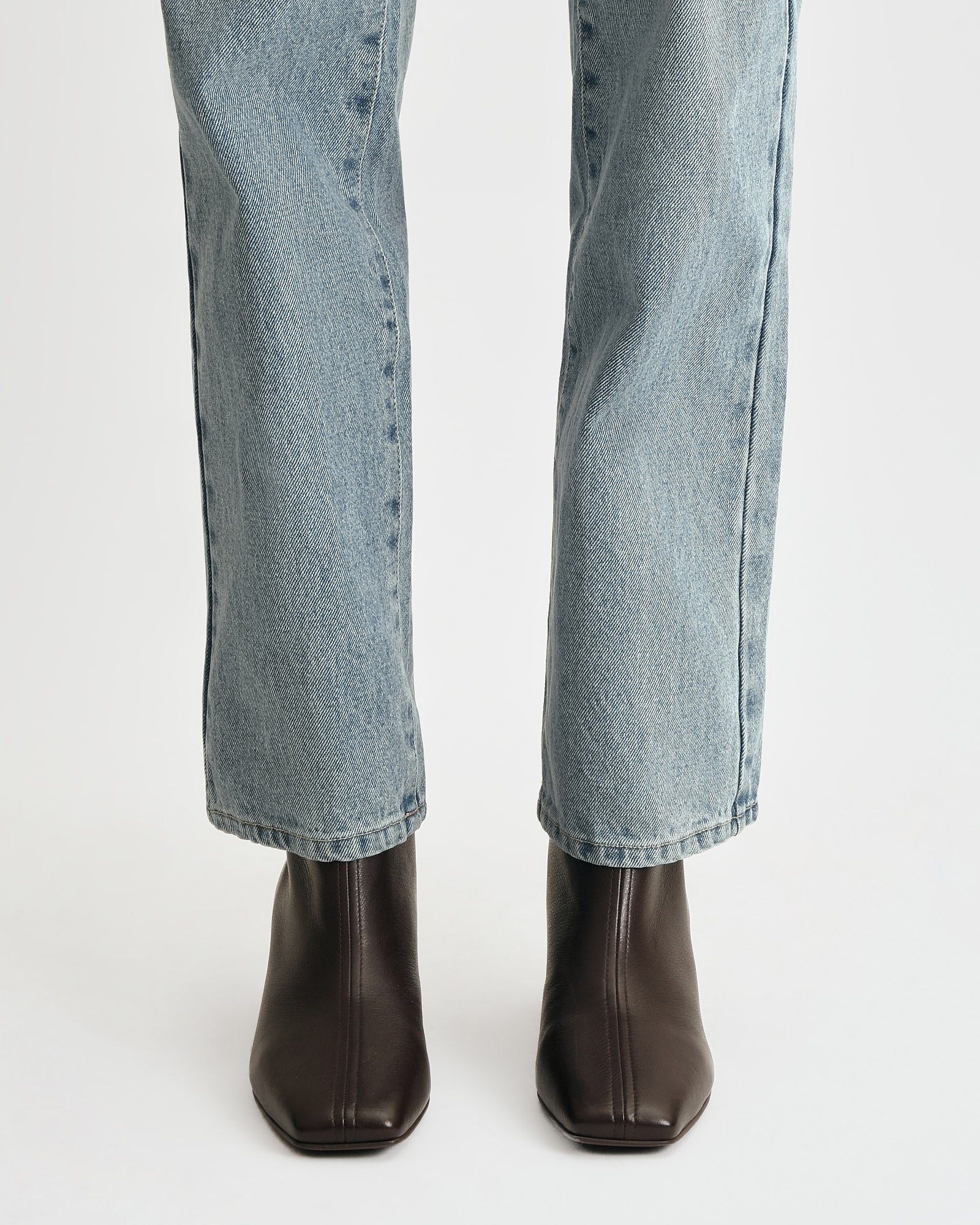 NORI MID ANKLE BOOTS BITTER CHOC LEATHER - Image 7