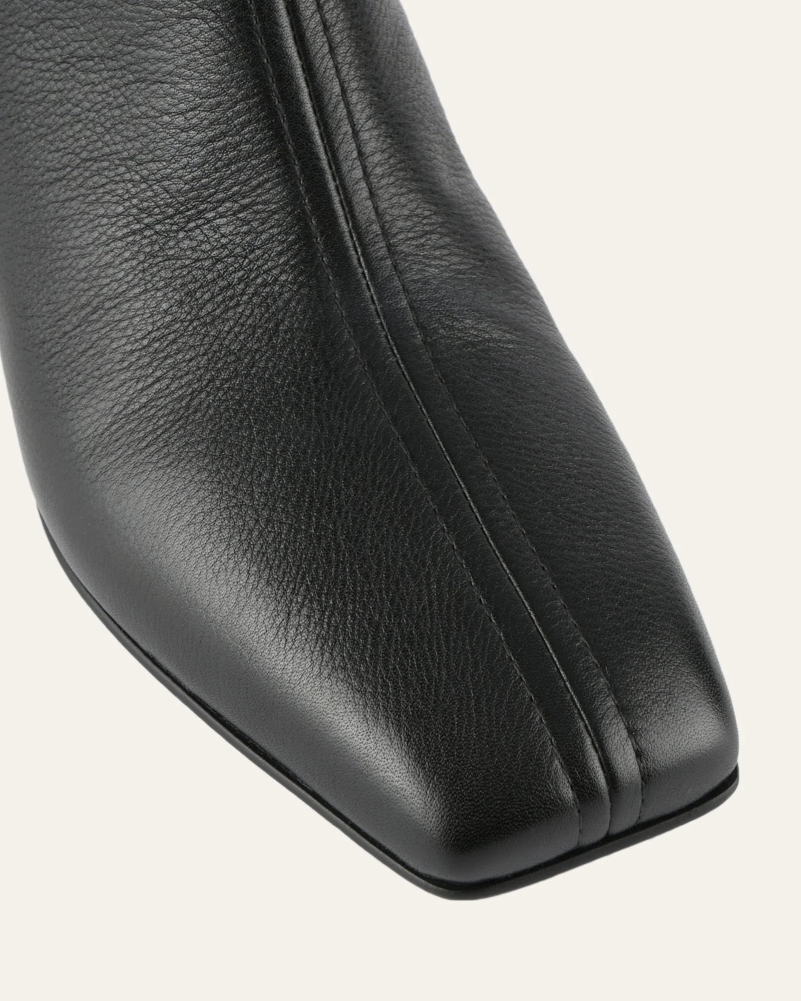 NORI MID ANKLE BOOTS BLACK LEATHER - Image 3