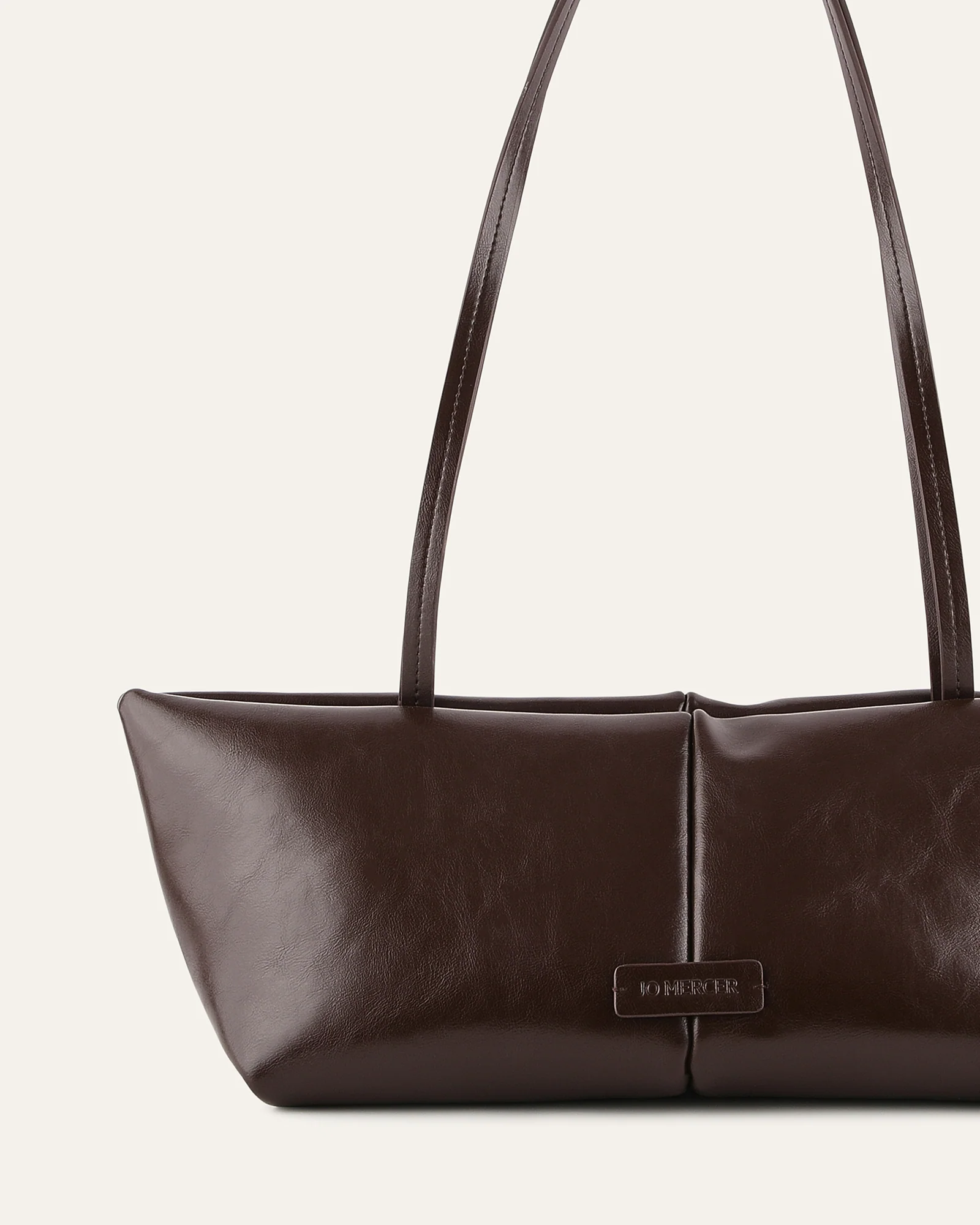 PRIME SHOULDER BAG BITTER CHOC LEATHER - Image 3