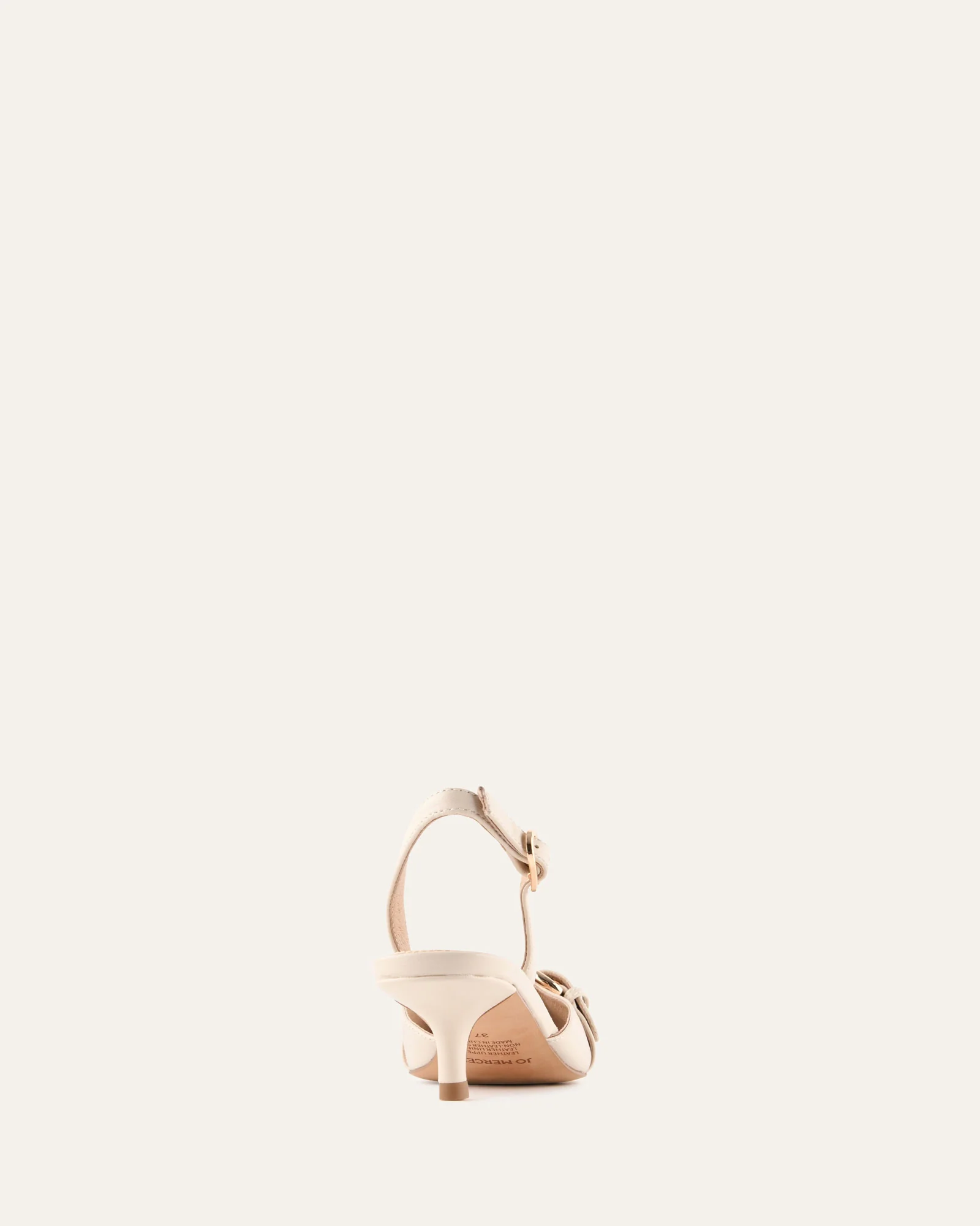 RANGER LOW HEELS OFF WHITE LEATHER - Image 5