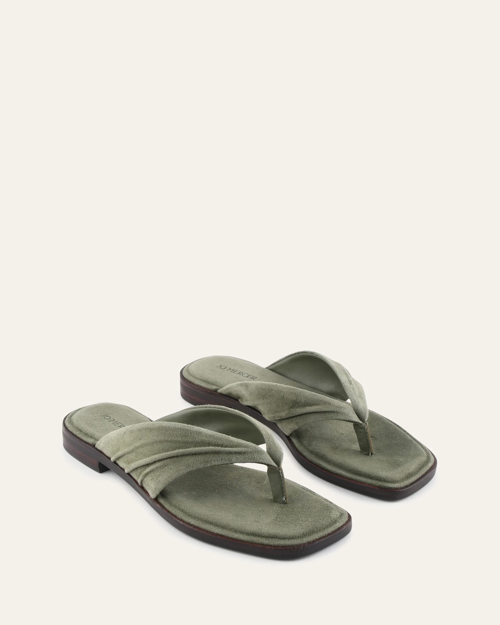 REGGIE FLAT SANDALS SAGE SUEDE - Image 3