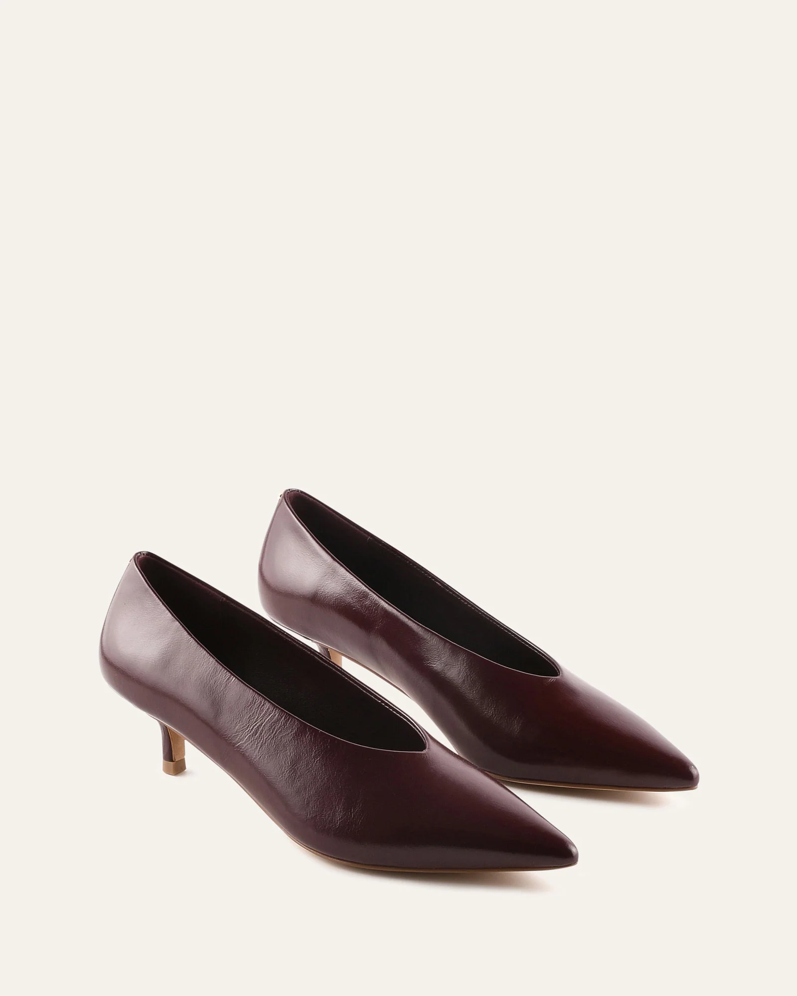 RUSK LOW HEELS MERLOT LEATHER - Image 2