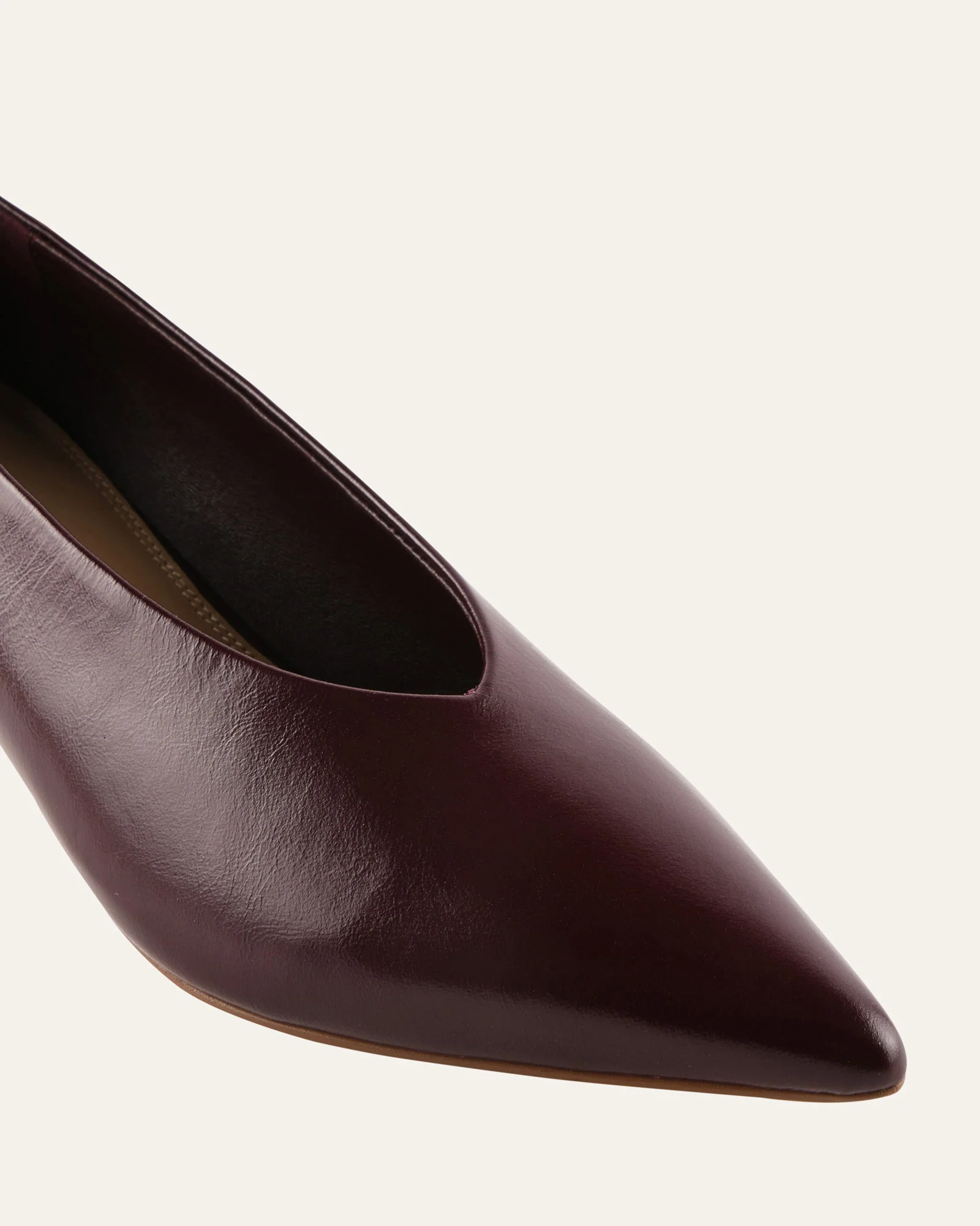 RUSK LOW HEELS MERLOT LEATHER - Image 3