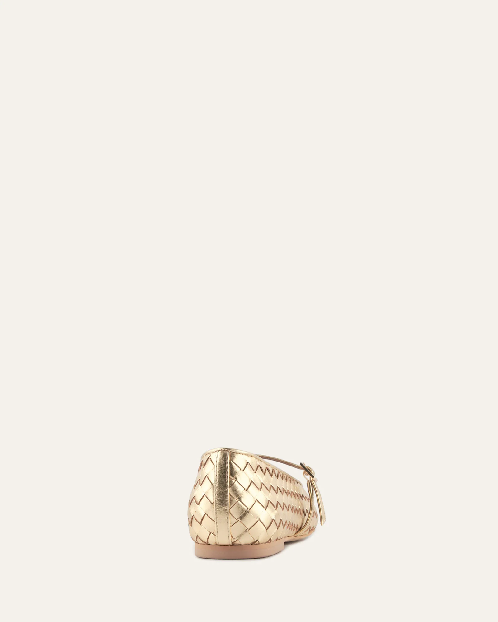 SAILOR BALLET FLATS GOLD LEATHER - Image 4