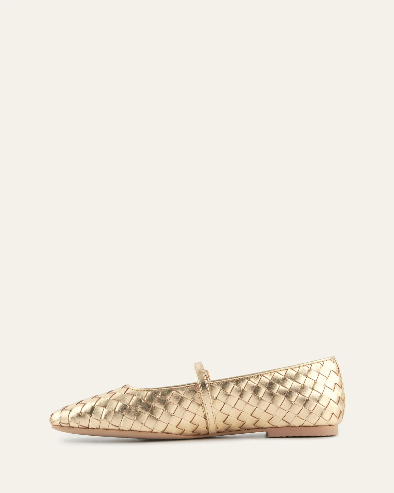 SAILOR BALLET FLATS GOLD LEATHER - Image 5