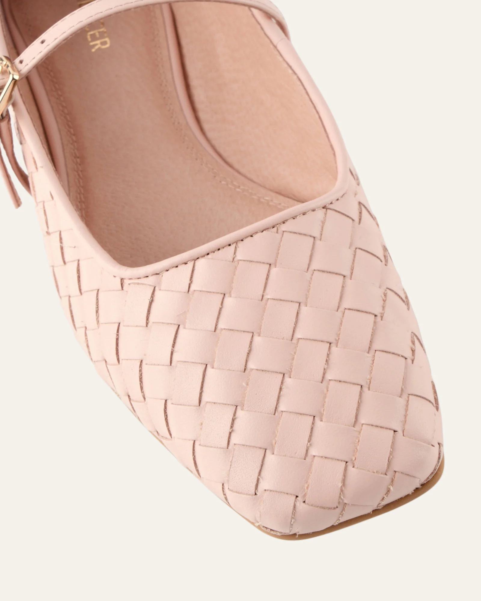 SAILOR BALLET FLATS PALE PINK LEATHER - Image 3