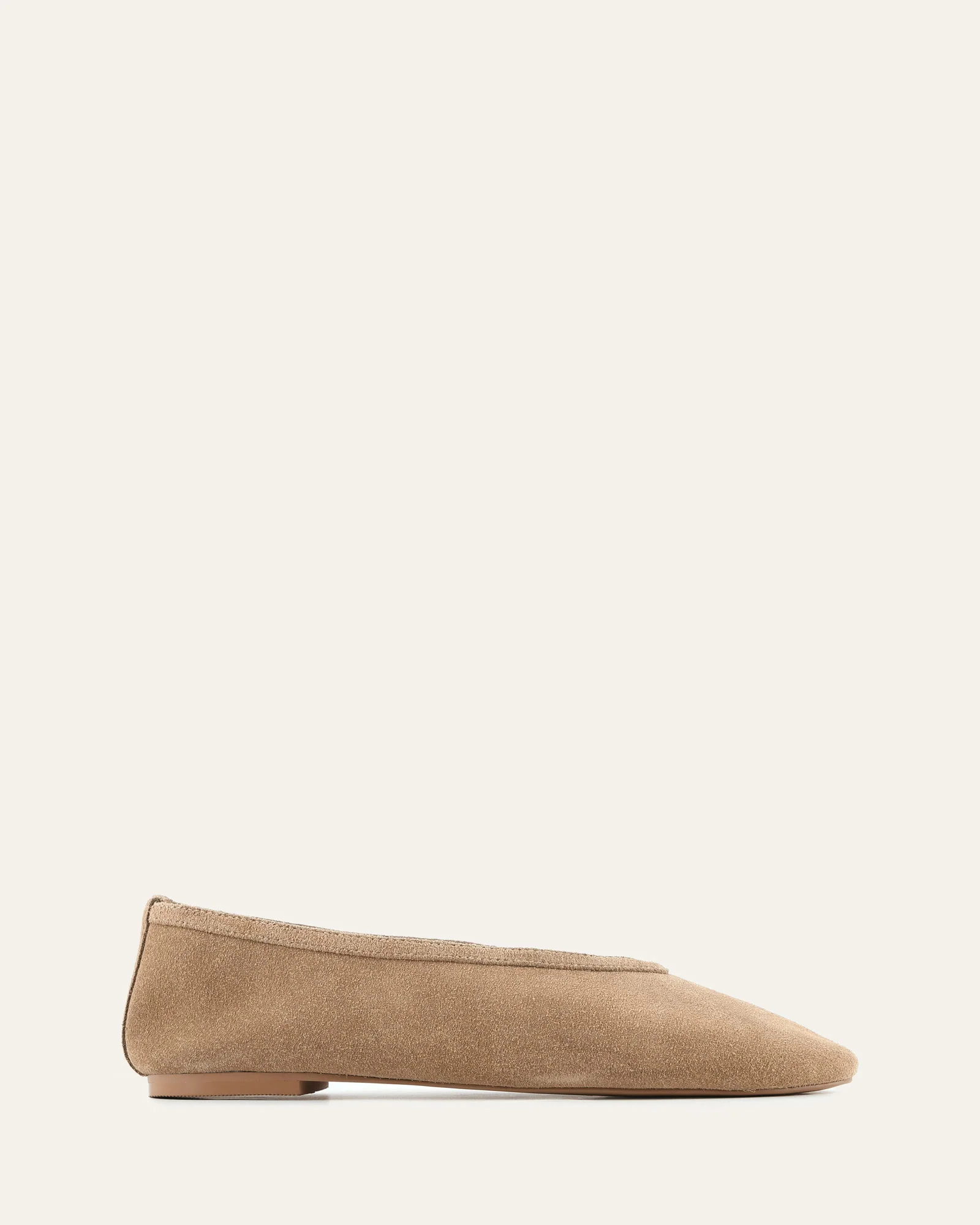 SALEM CASUAL FLATS LATTE SUEDE
