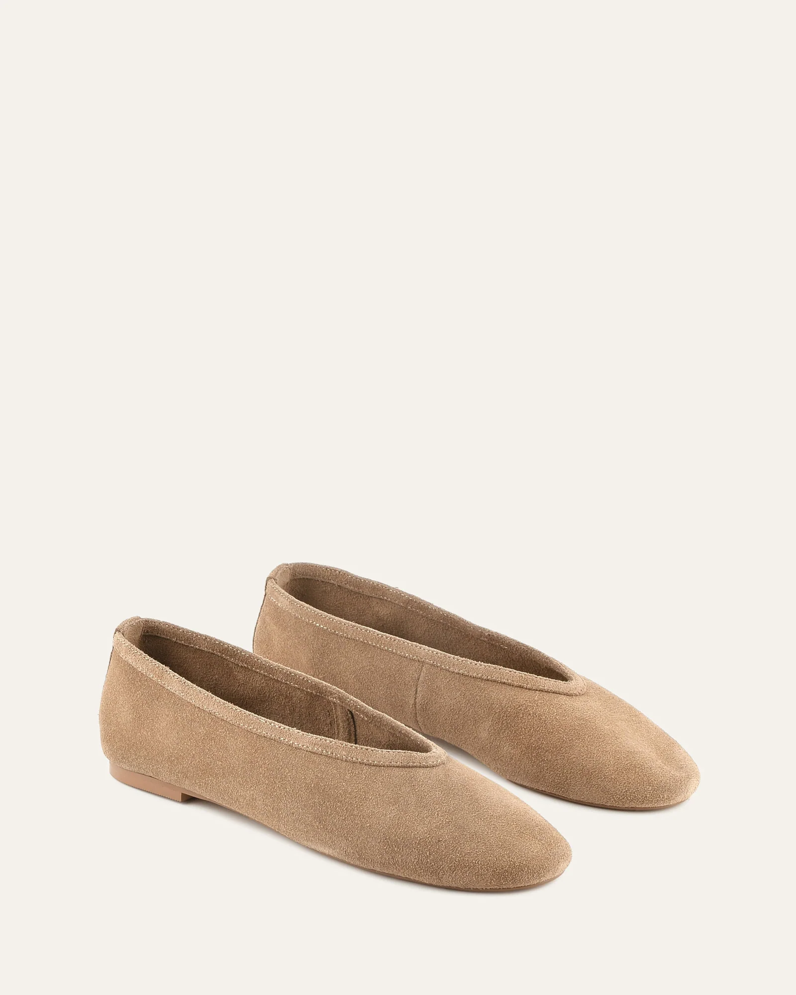 SALEM CASUAL FLATS LATTE SUEDE - Image 2