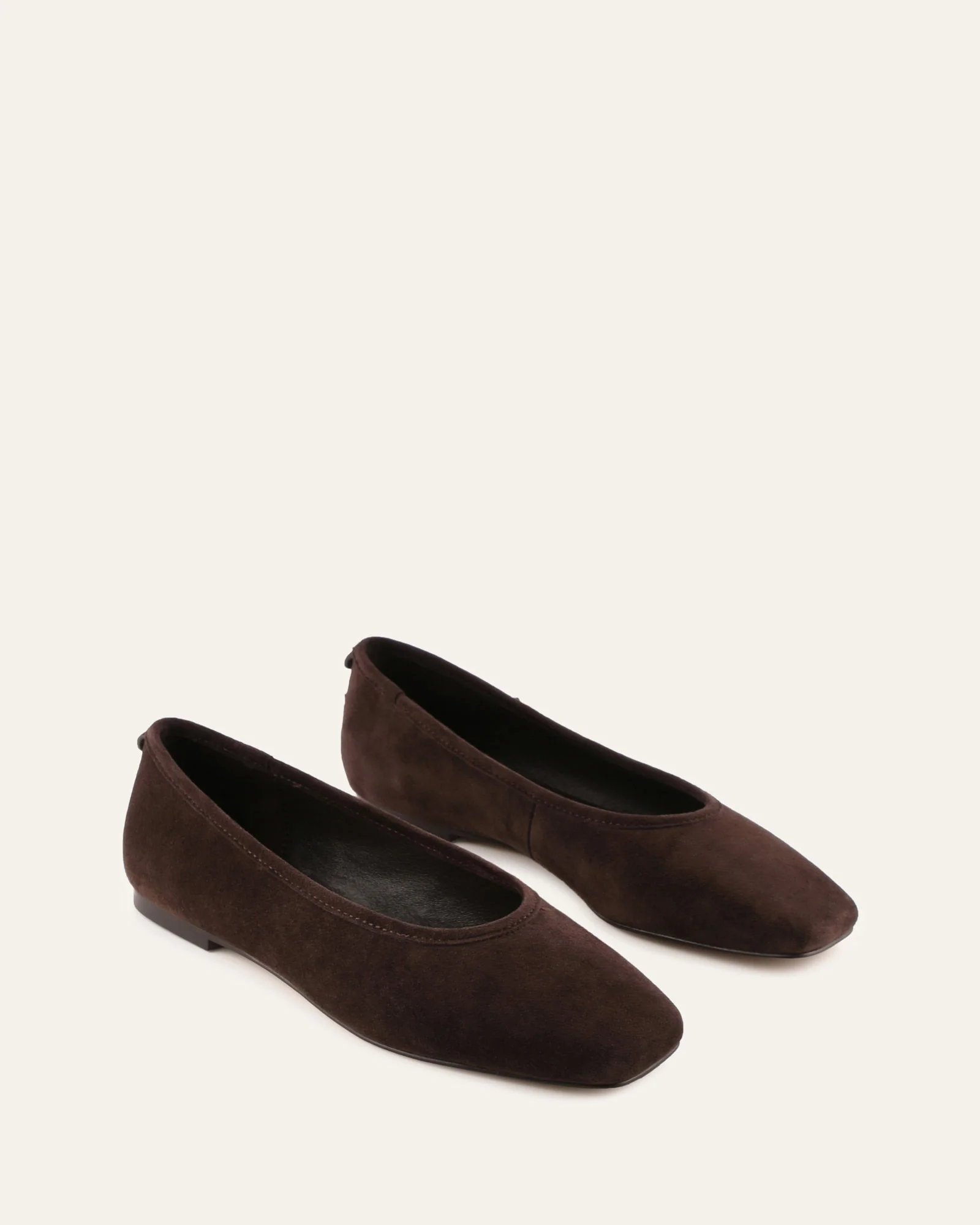 SERENA CASUAL FLATS BITTER CHOC SUEDE - Image 3