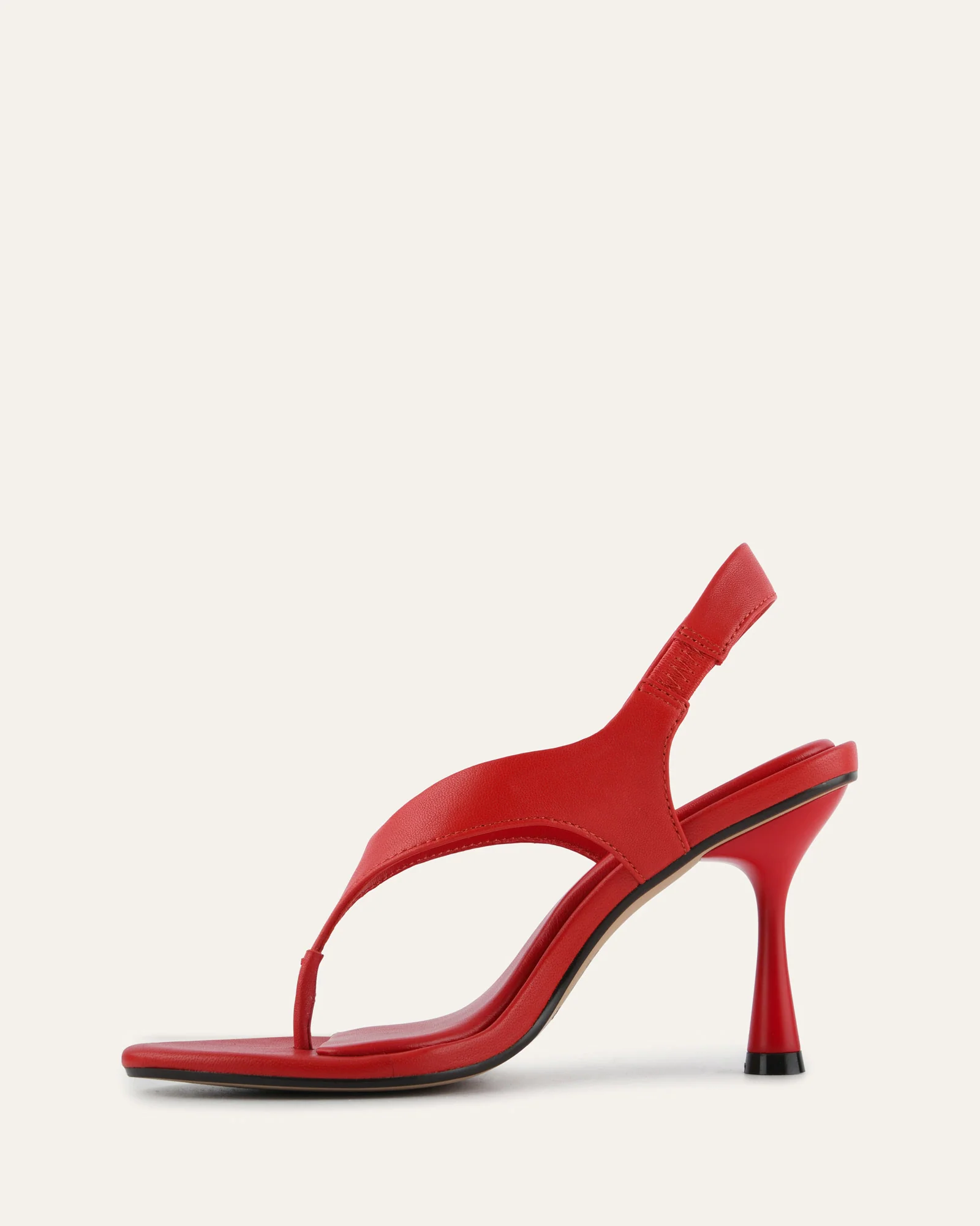 SHADE HIGH HEEL SANDALS RED LEATHER - Image 6