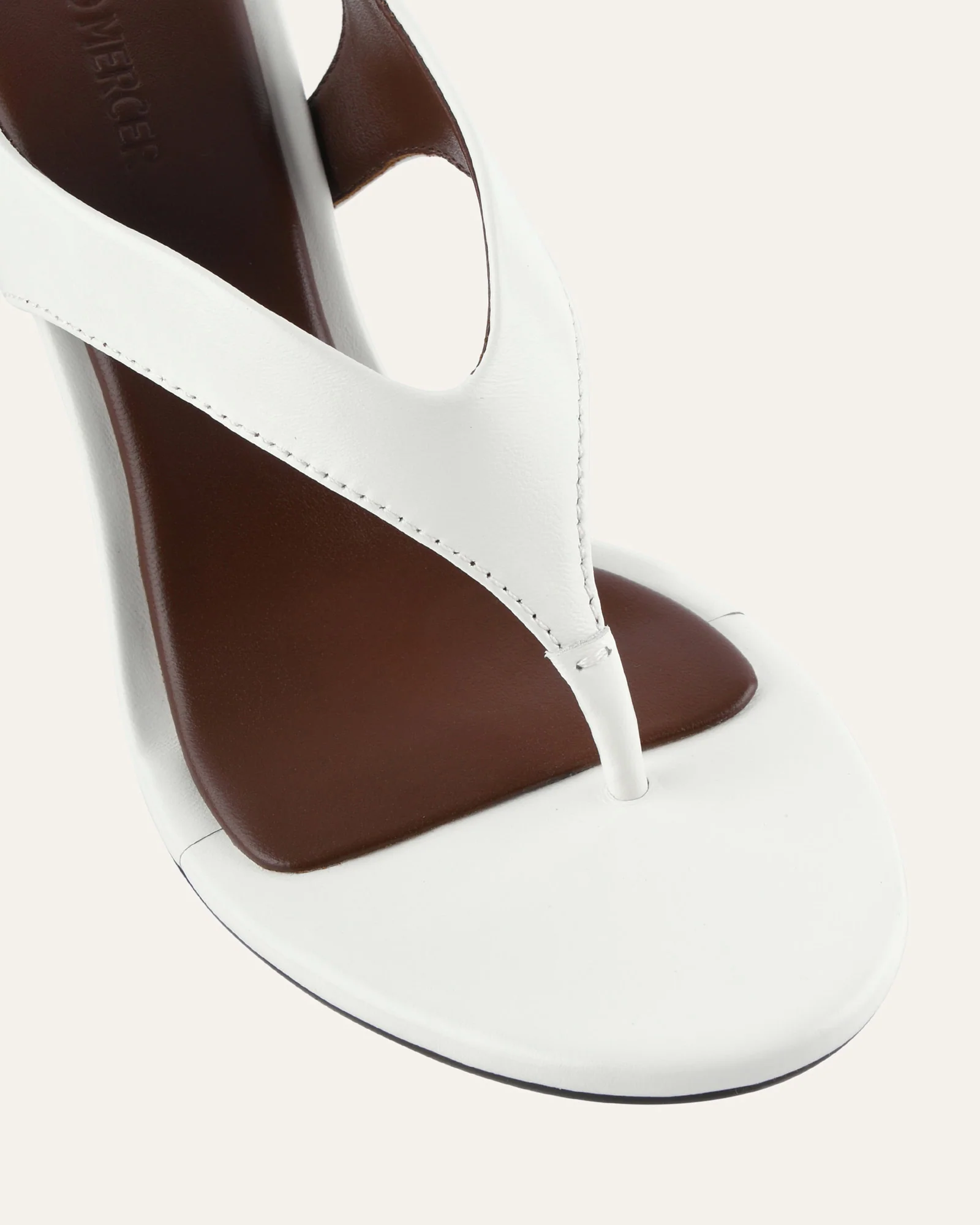 SHADE HIGH HEEL SANDALS WHITE LEATHER - Image 4