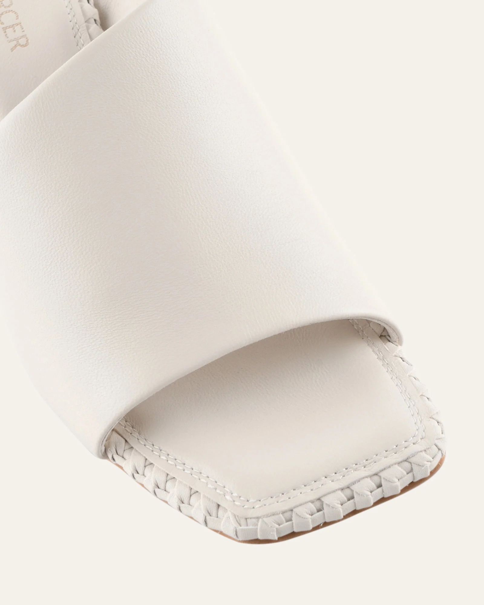 SIENNA MID HEEL SANDALS OFF WHITE LEATHER - Image 4