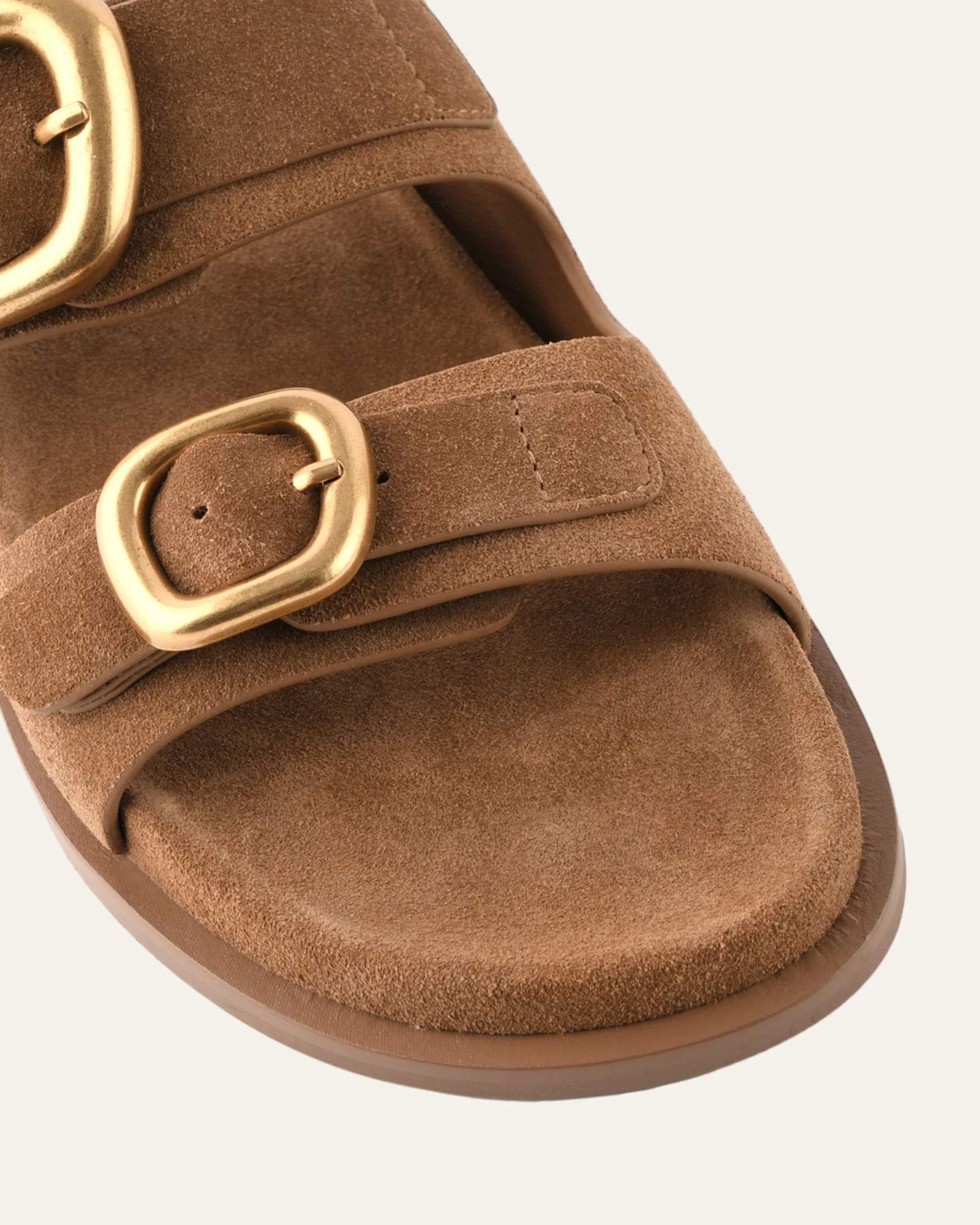 SOL FLAT SANDALS BISCUIT SUEDE - Image 4