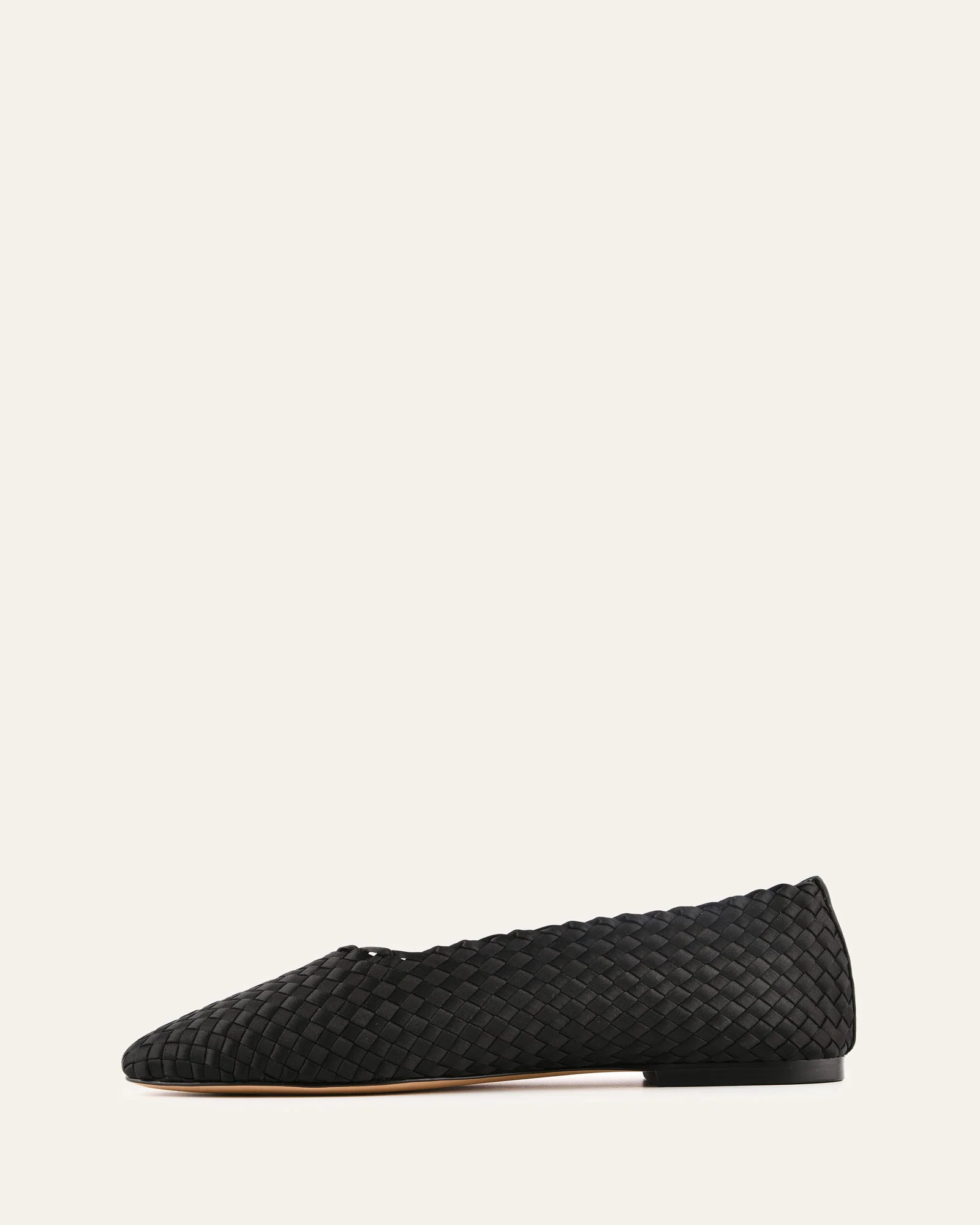 VIVIENNE CASUAL FLATS BLACK SATIN - Image 5