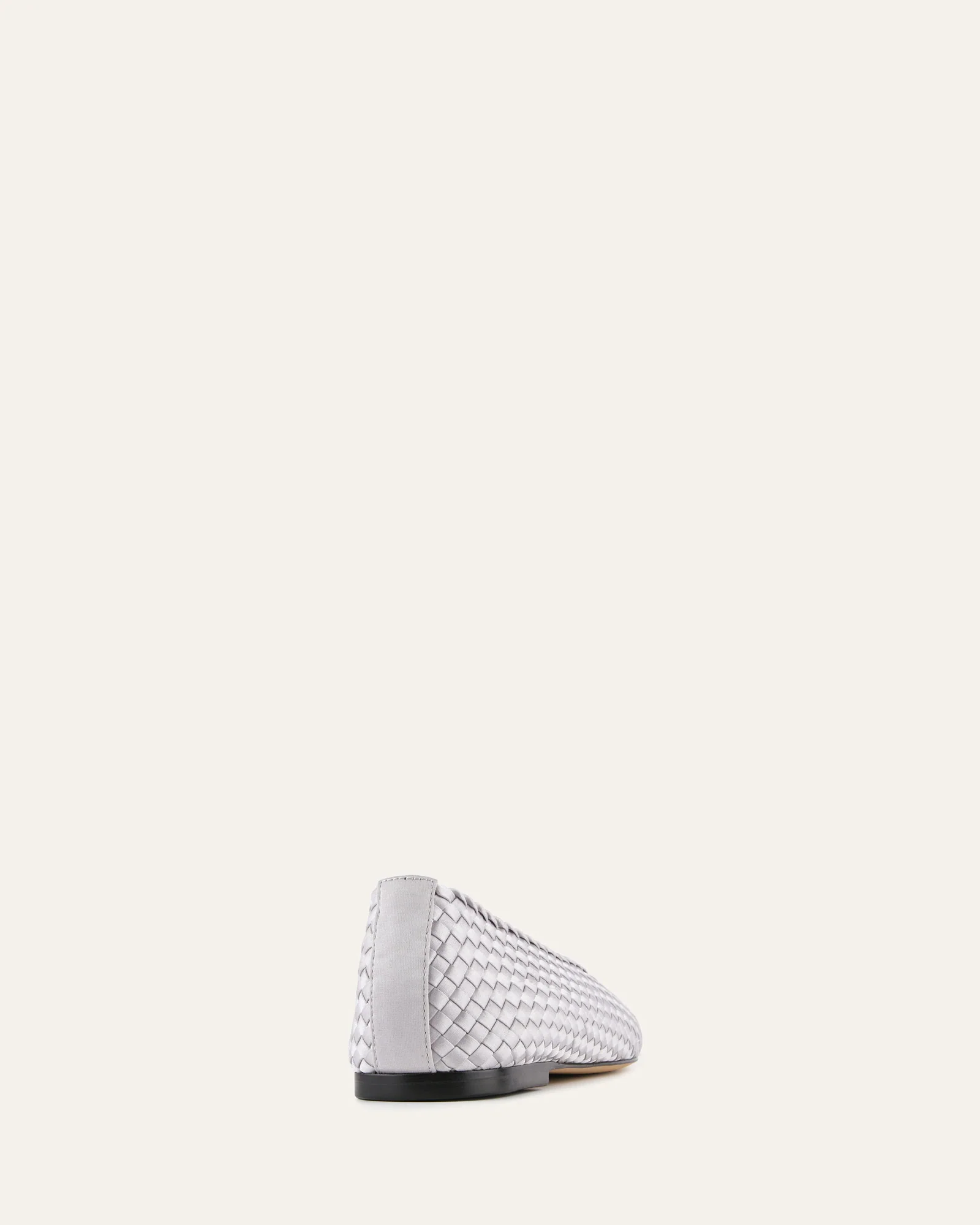 VIVIENNE CASUAL FLATS SILVER SATIN - Image 5