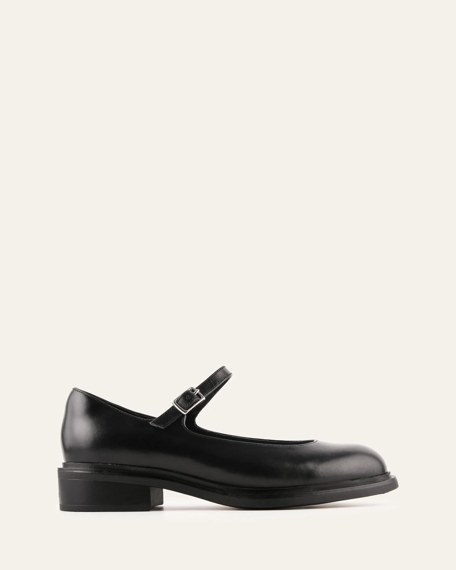 WILDE CASUAL FLATS BLACK LEATHER