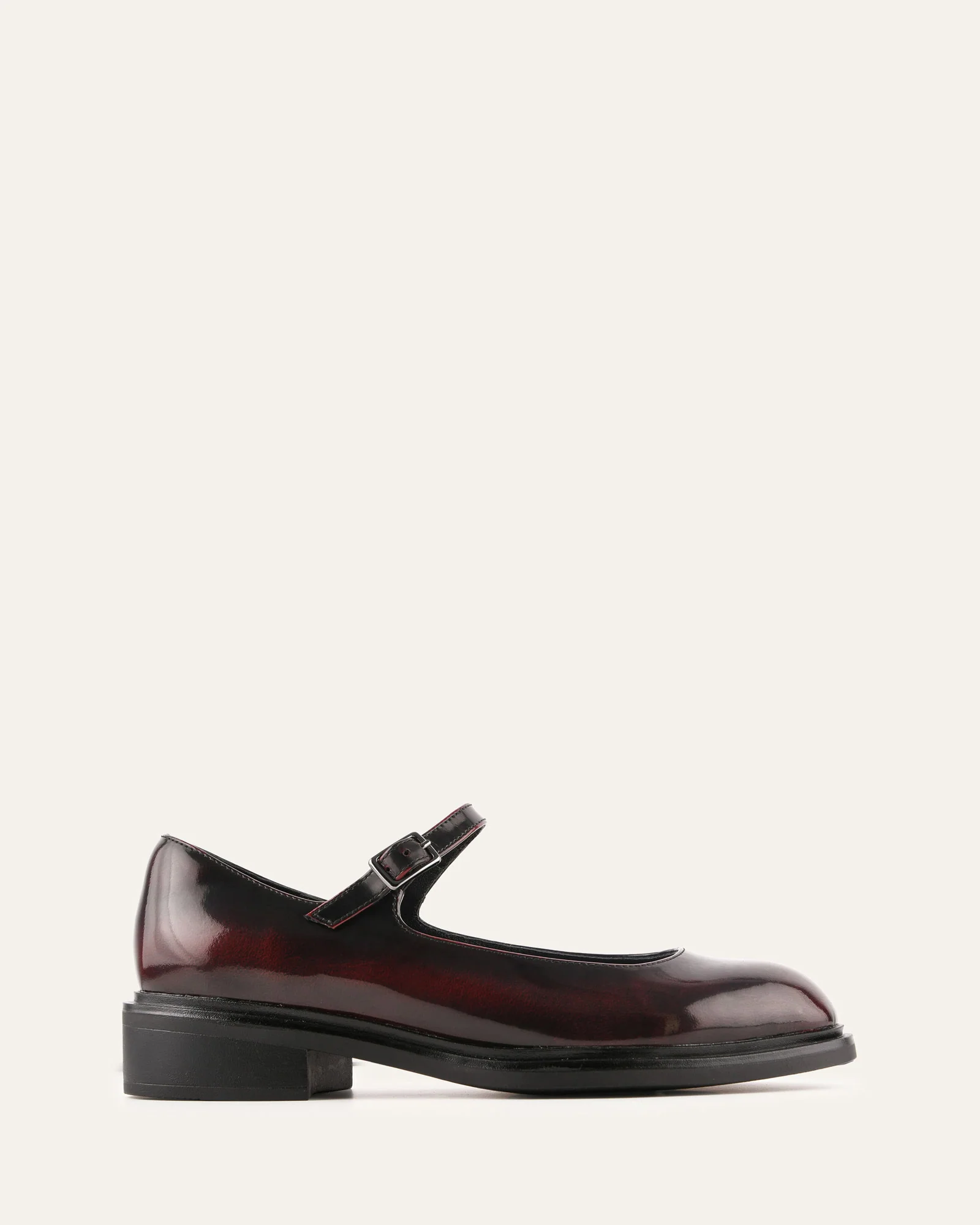 WILDE CASUAL FLATS BURGUNDY LEATHER