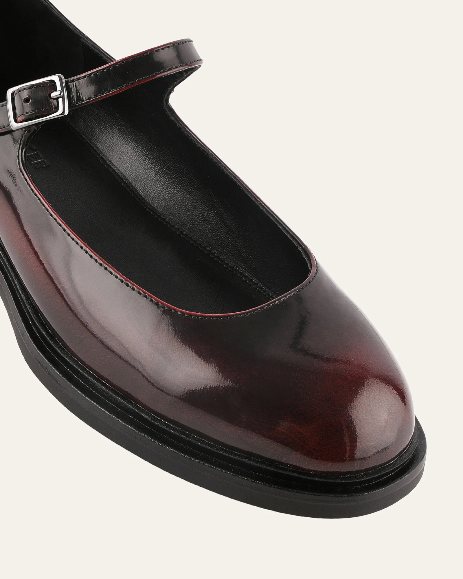 WILDE CASUAL FLATS BURGUNDY LEATHER - Image 4