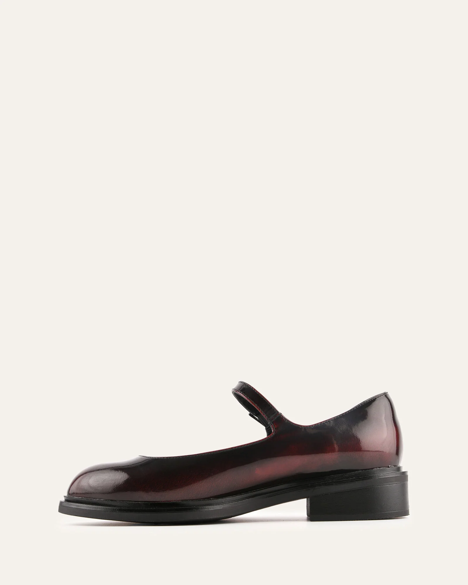WILDE CASUAL FLATS BURGUNDY LEATHER - Image 6