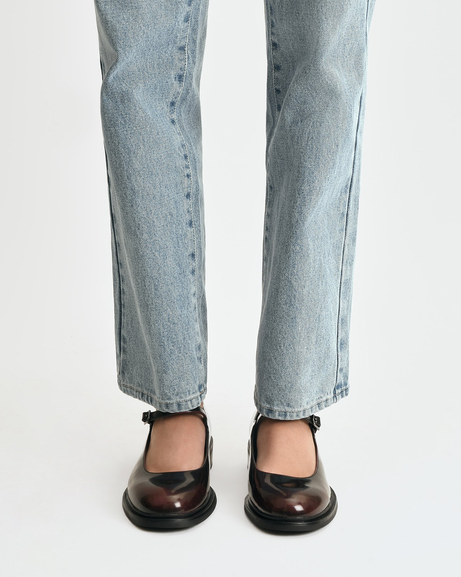 WILDE CASUAL FLATS BURGUNDY LEATHER - Image 7