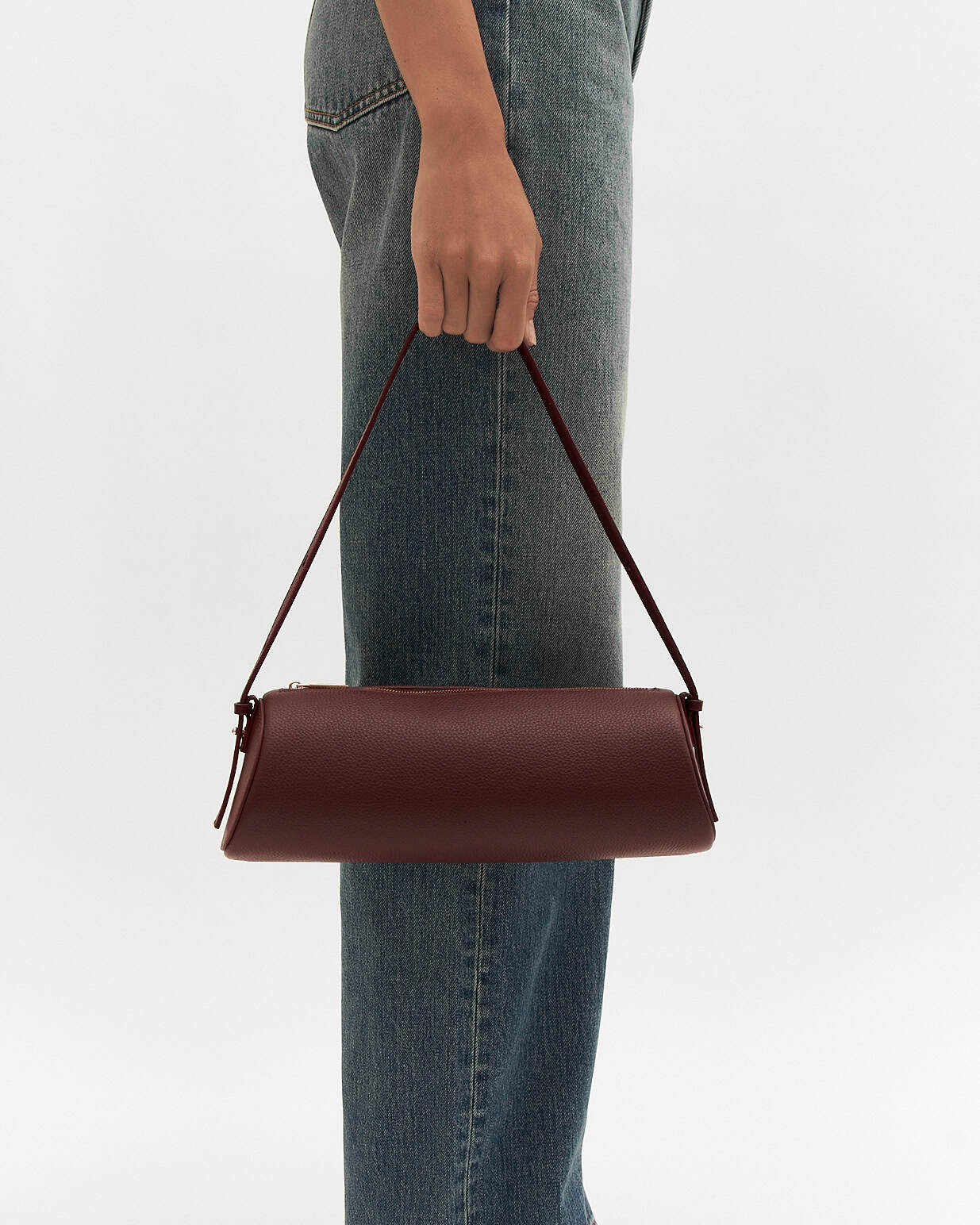 WINFREY SHOULDER BAG MERLOT LEATHER - Image 2